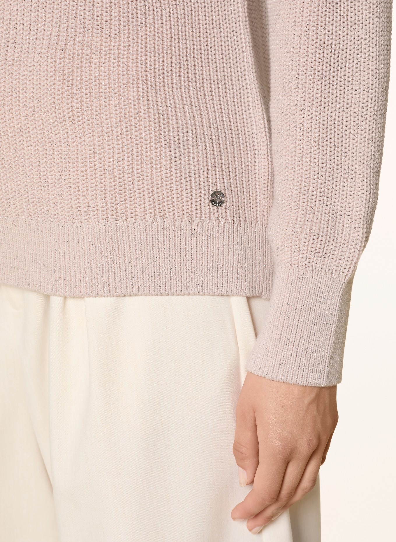 monari Trui met glittergaren: ROSE CLAIR