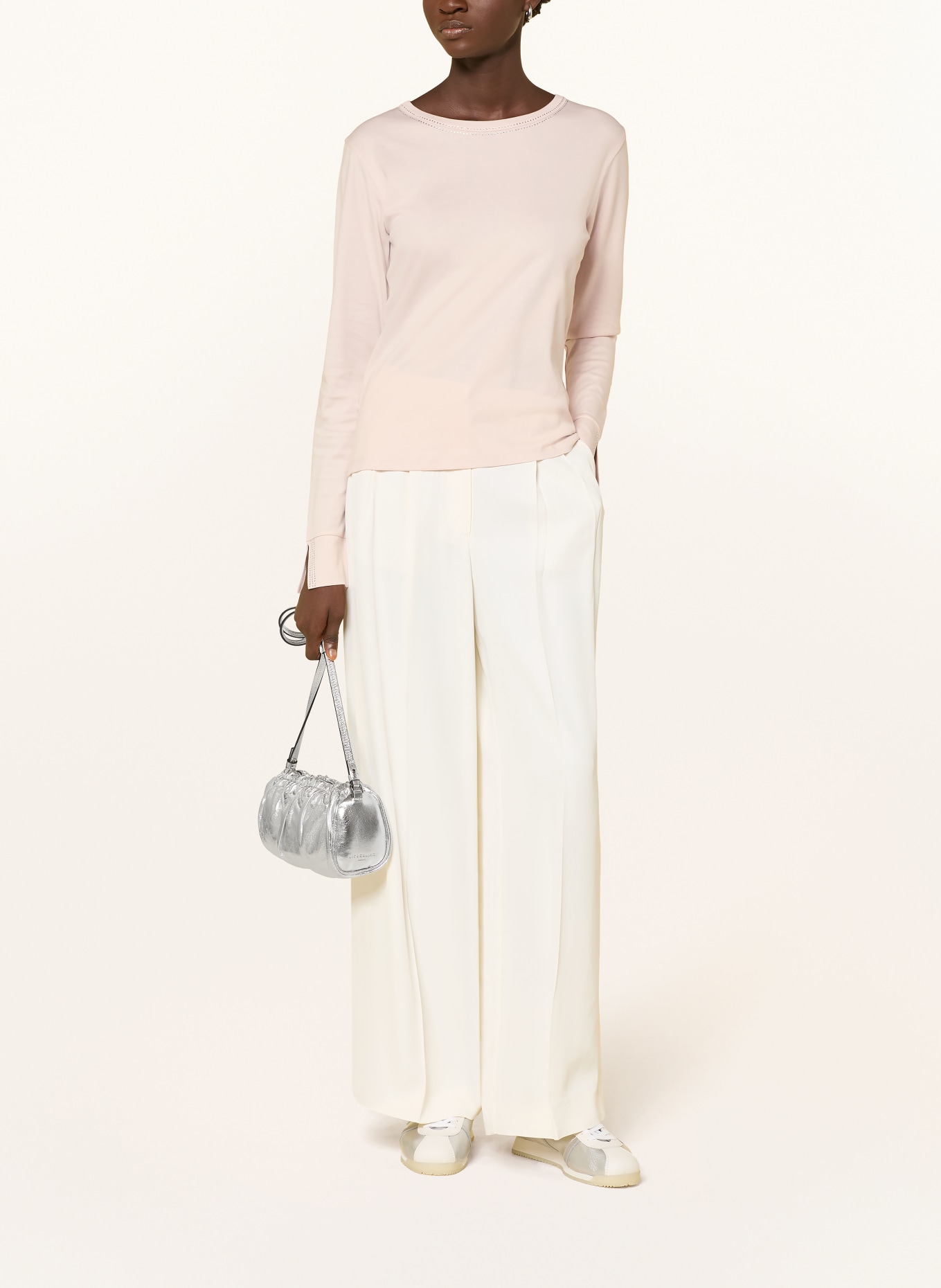 monari Longsleeve met sierstenen: ROSE CLAIR