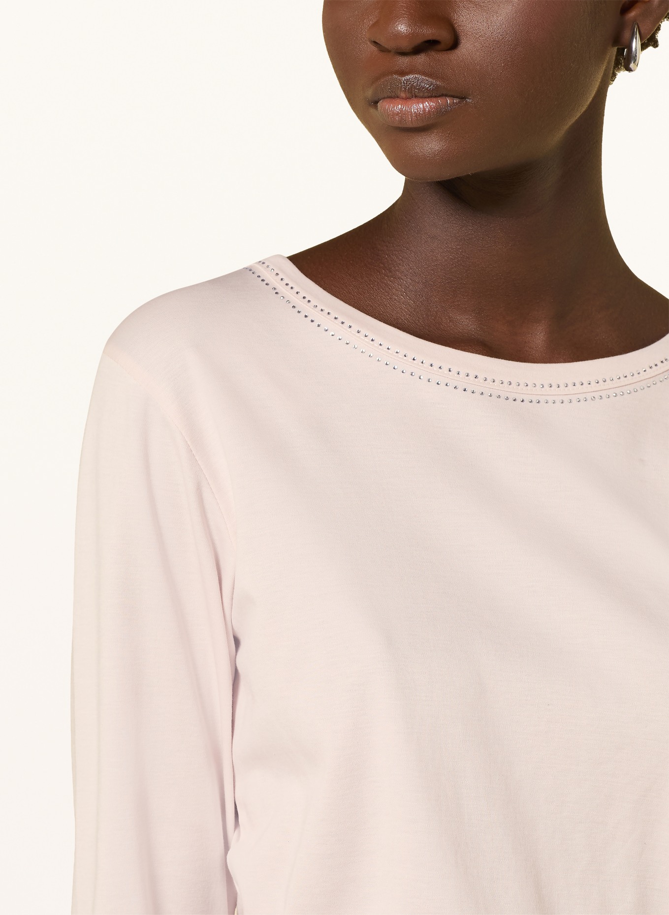 monari Longsleeve met sierstenen: ROSE CLAIR