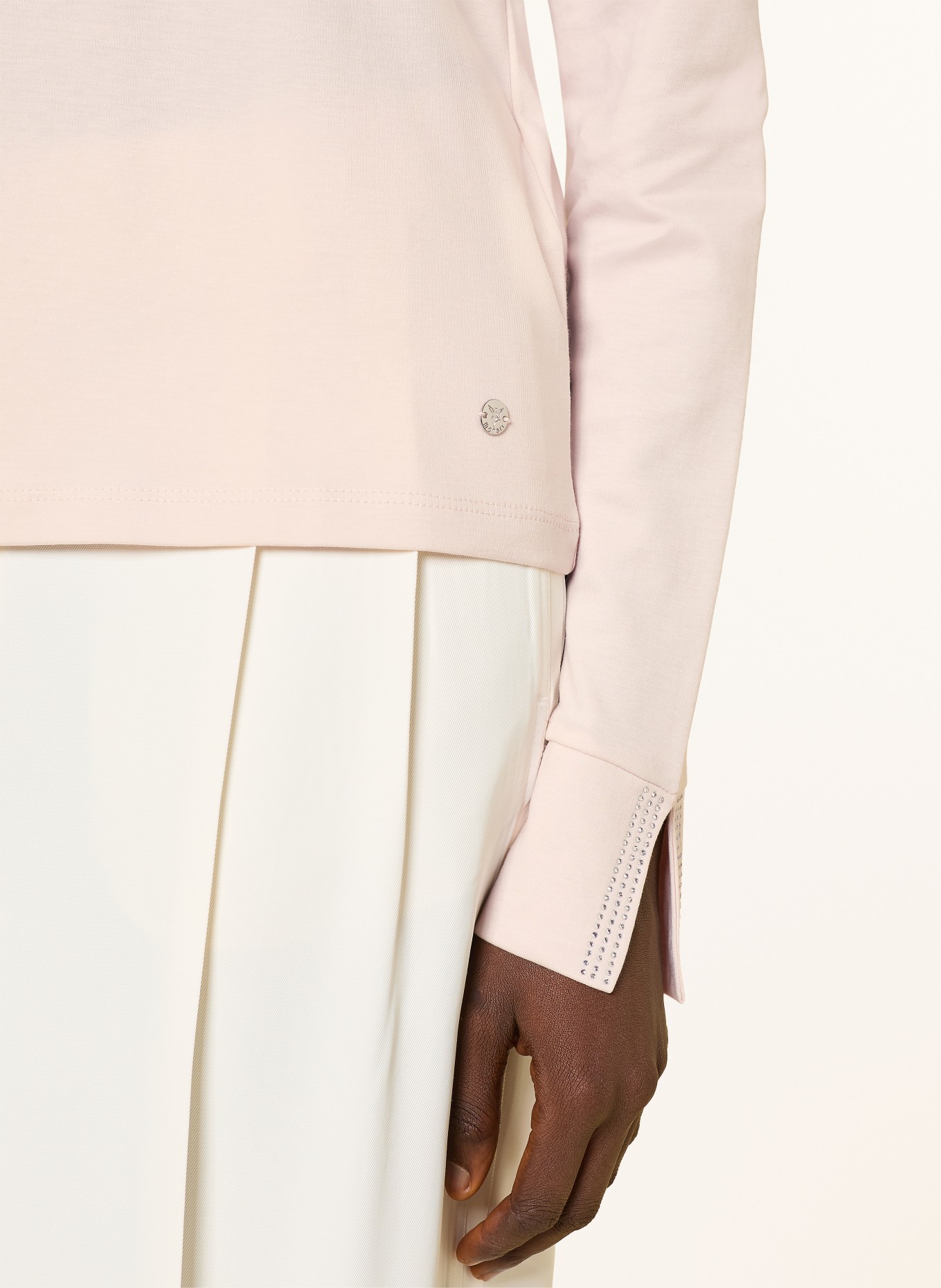 monari Longsleeve met sierstenen: ROSE CLAIR