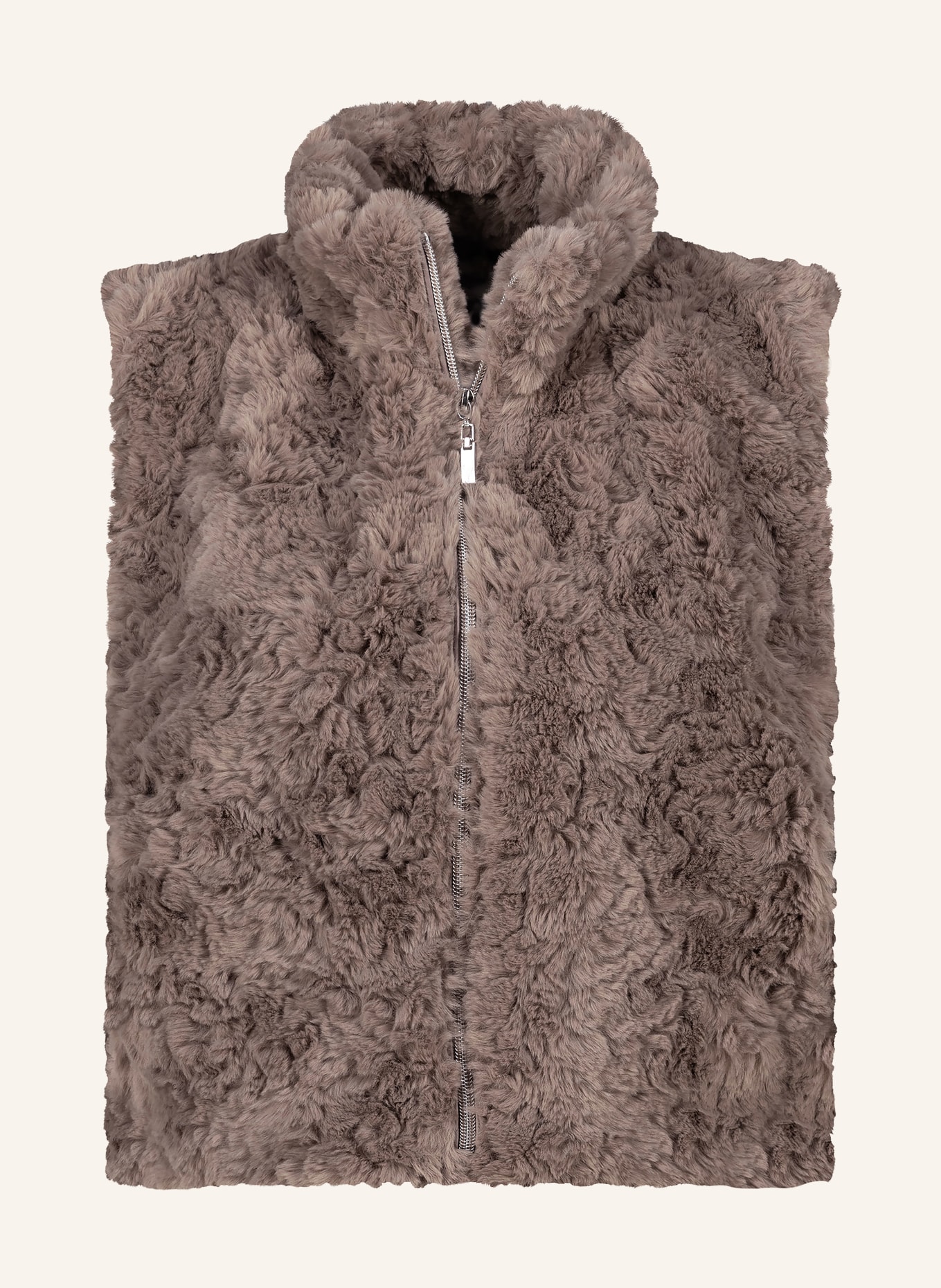 monari Kunstfell-Weste: TAUPE