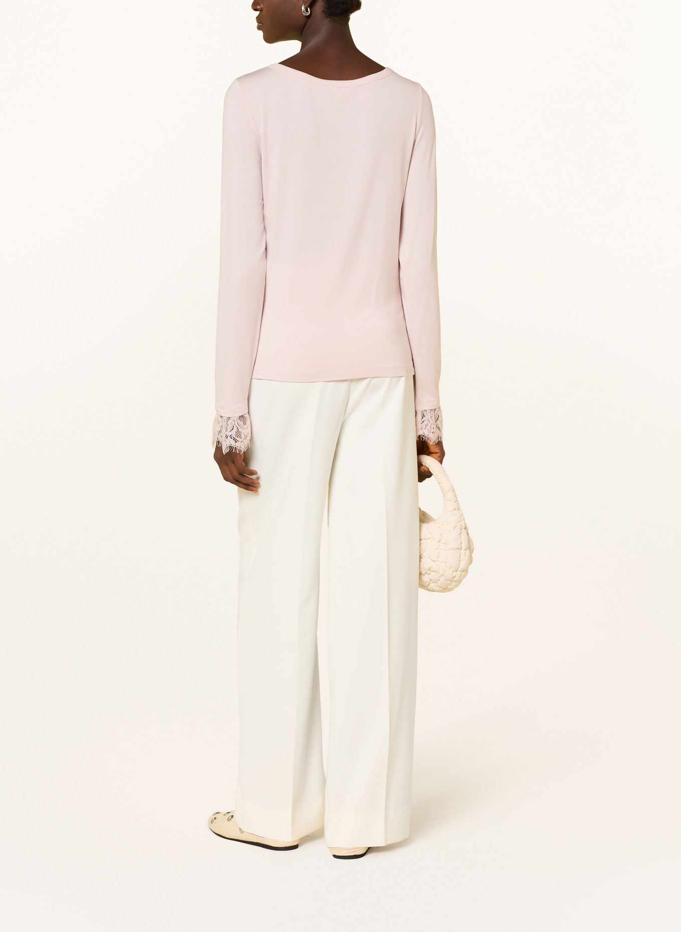 monari Longsleeve met lange mouwen en kant: ROSE CLAIR
