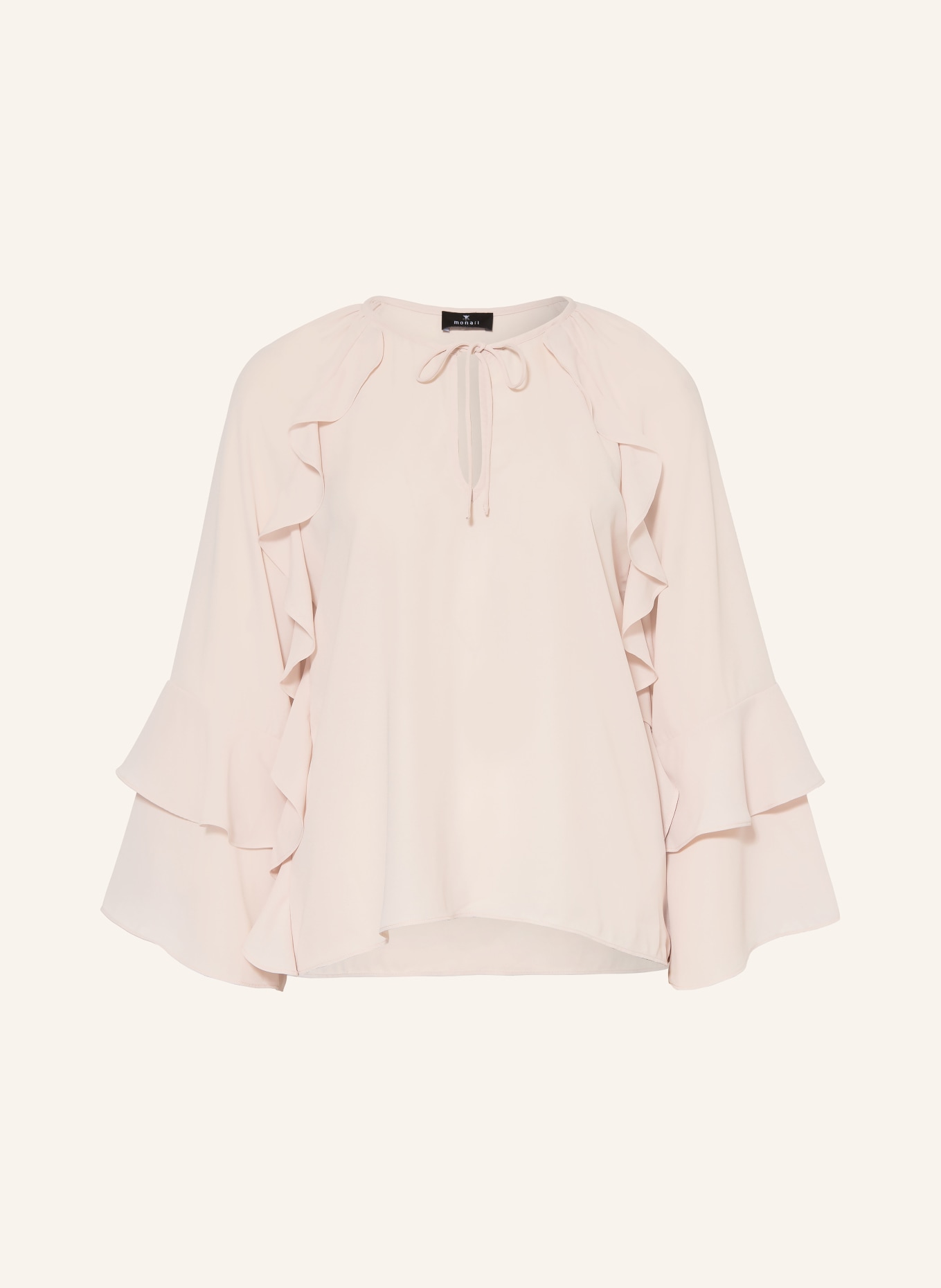 monari Blusenshirt mit Volants: HELLROSA