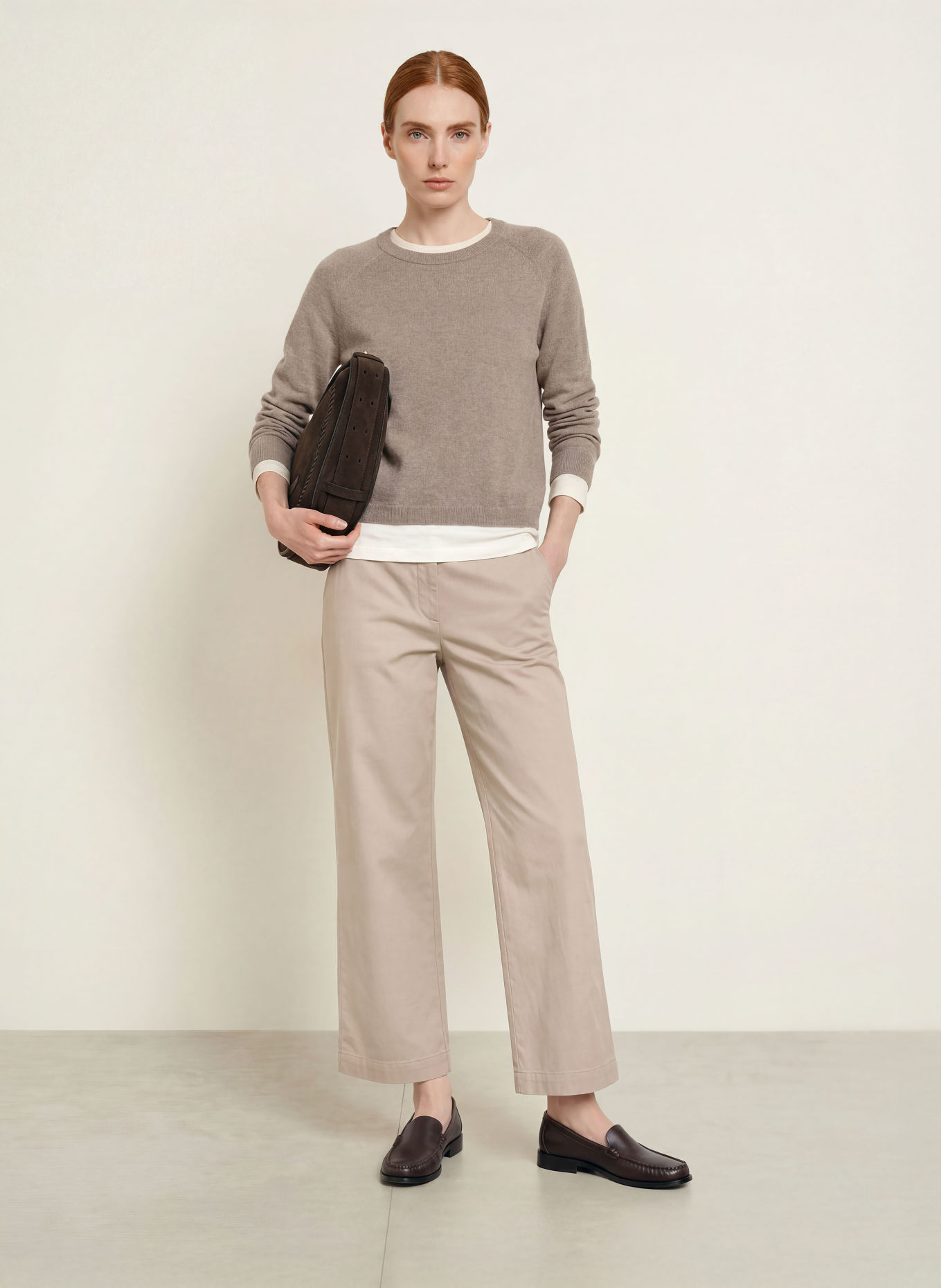 Marc O'Polo Marlenehose: TAUPE