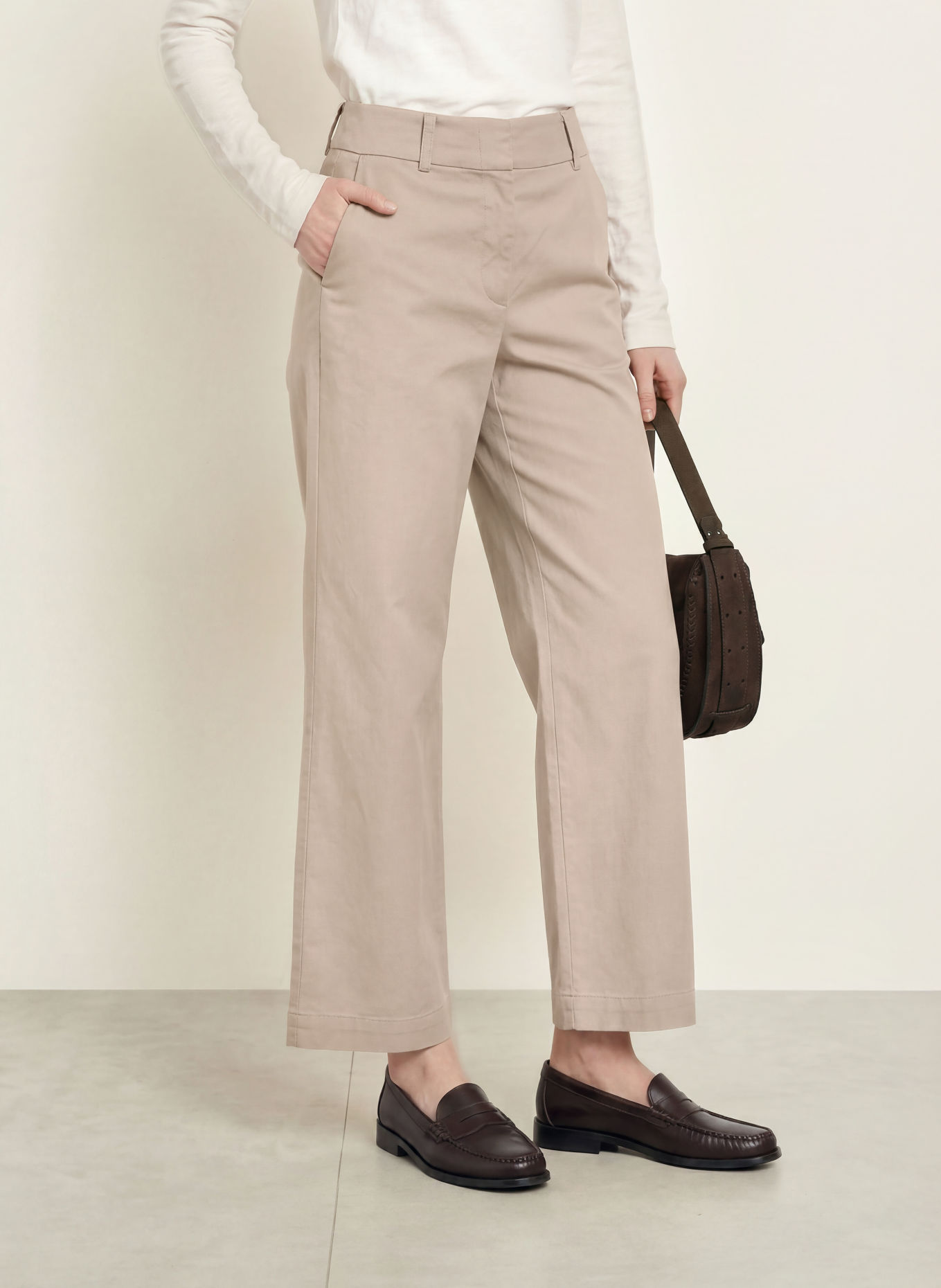 Marc O'Polo Marlenehose: TAUPE