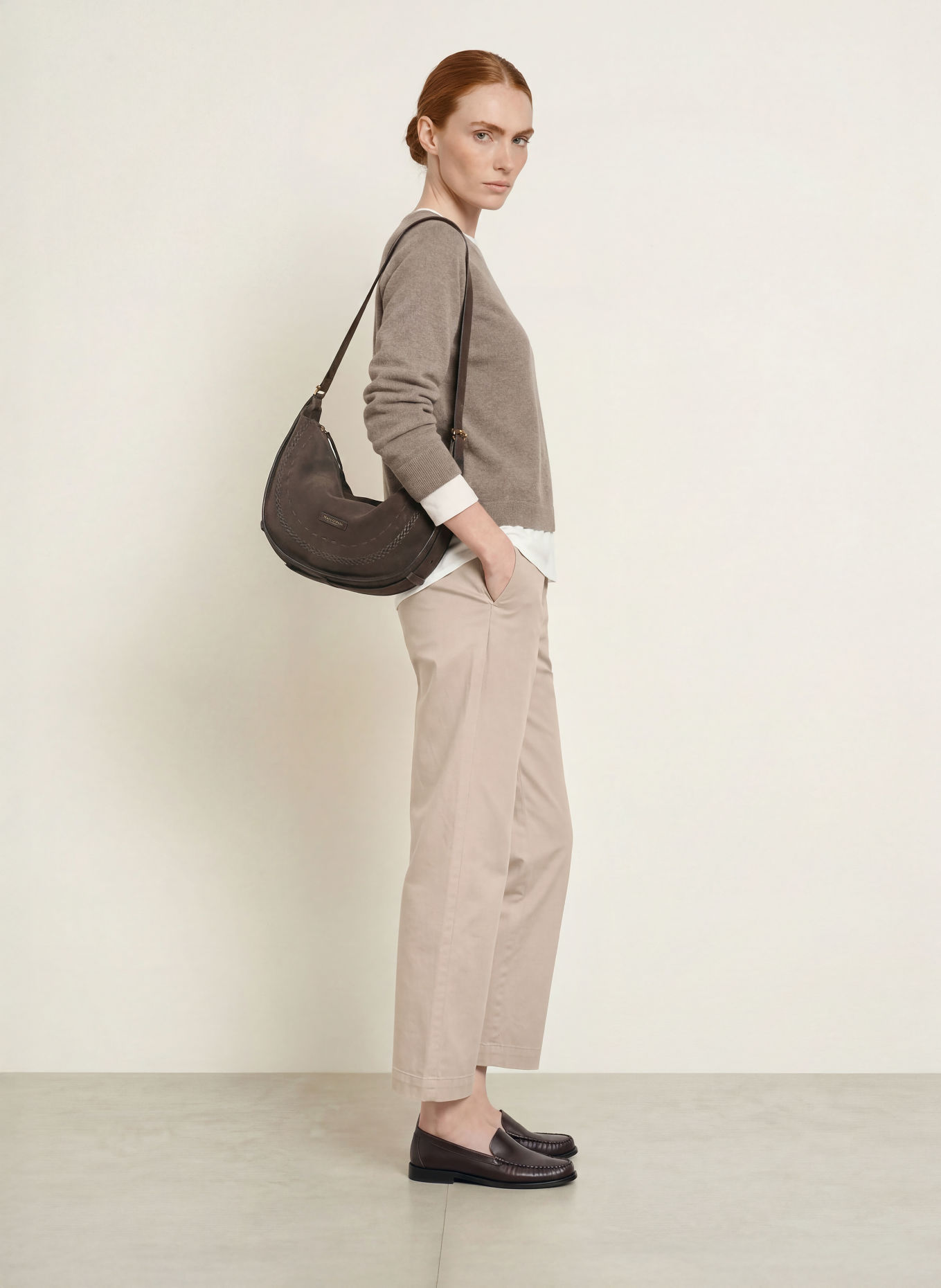 Marc O'Polo Marlenehose: TAUPE
