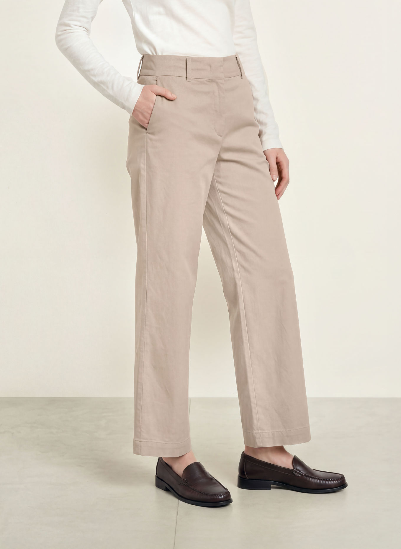 Marc O'Polo Marlenehose: TAUPE