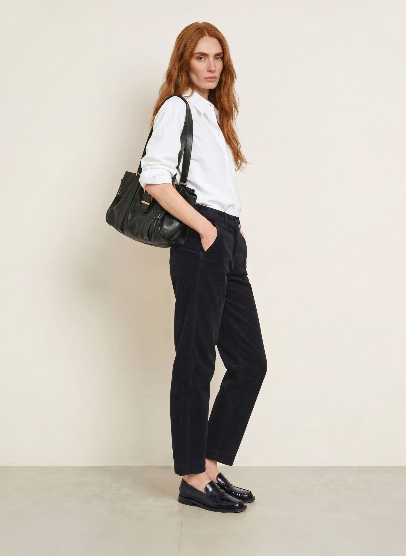 Marc O'Polo Cordbroek: ZWART