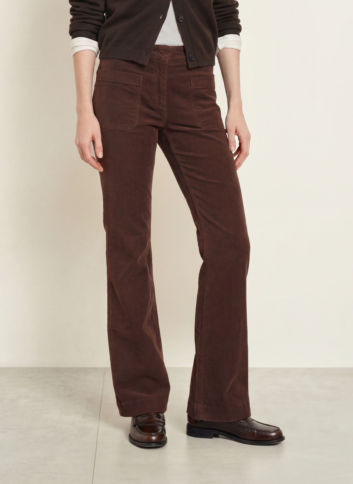 Marc O'Polo Corduroy pants: DARK BROWN