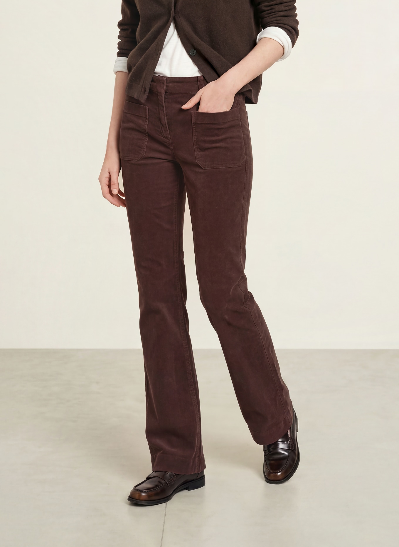 Marc O'Polo Corduroy pants: DARK BROWN