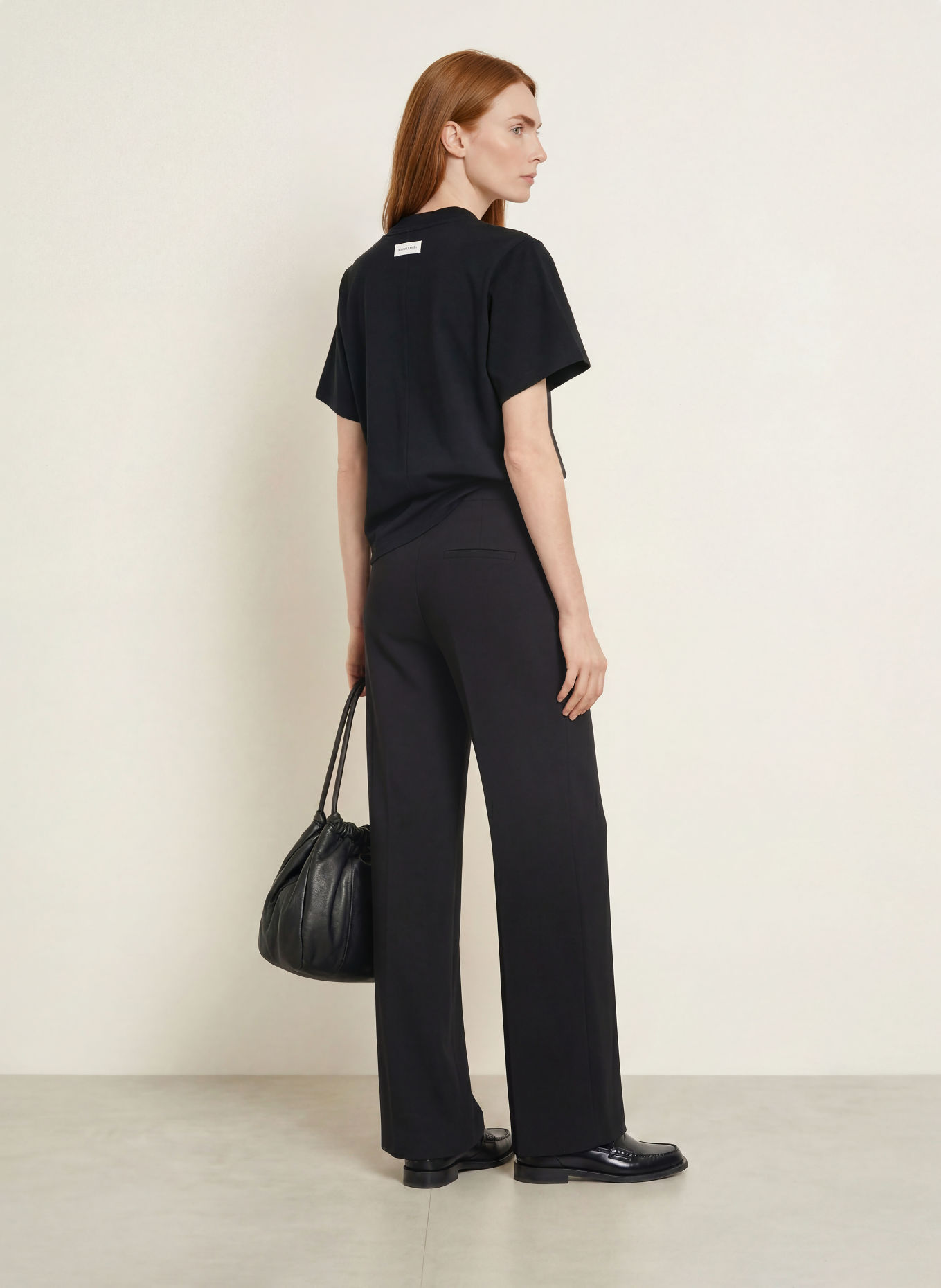 Marc O'Polo Pantaloni Marlene din jersey: NEGRU