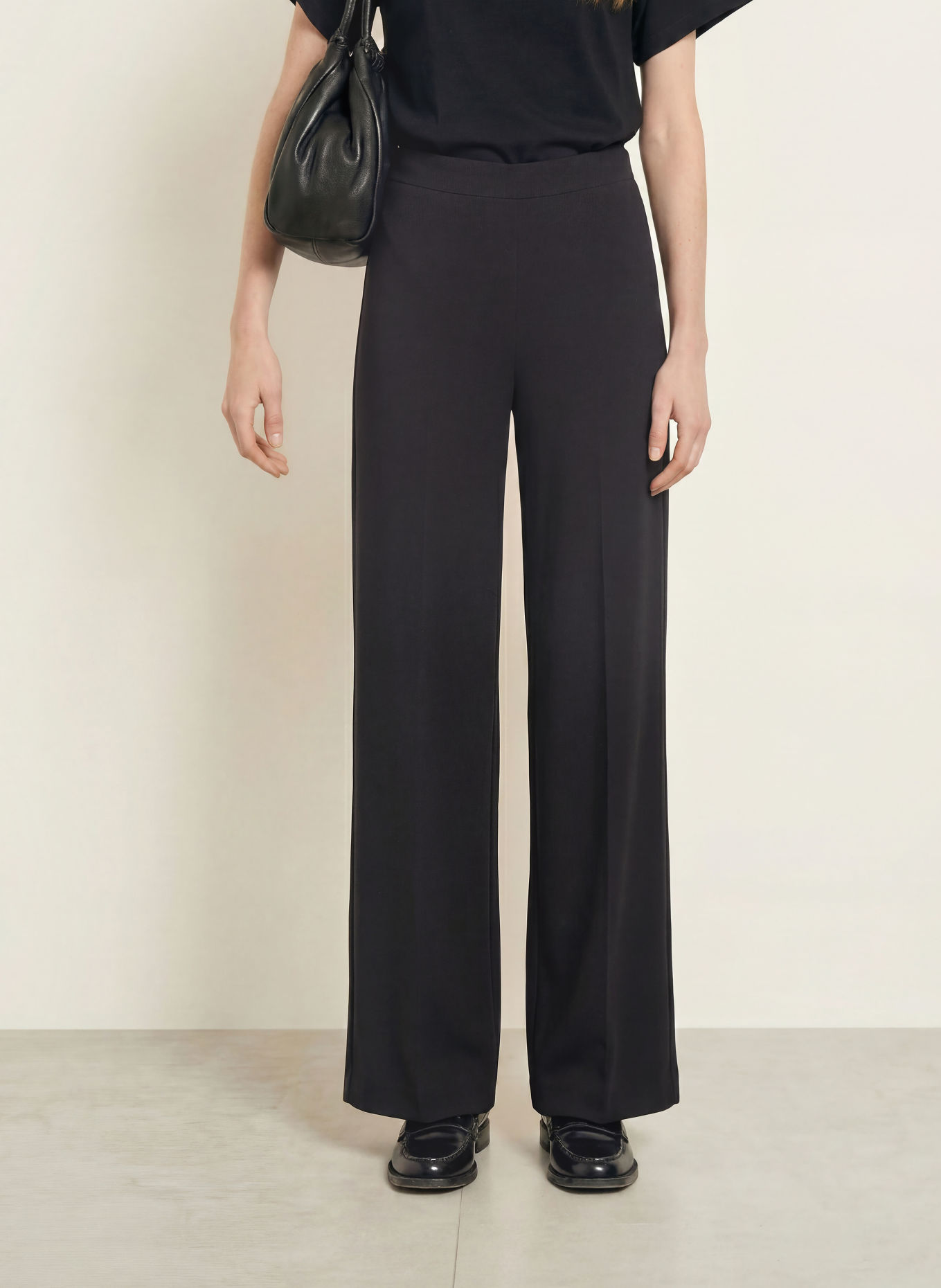 Marc O'Polo Pantaloni Marlene din jersey: NEGRU
