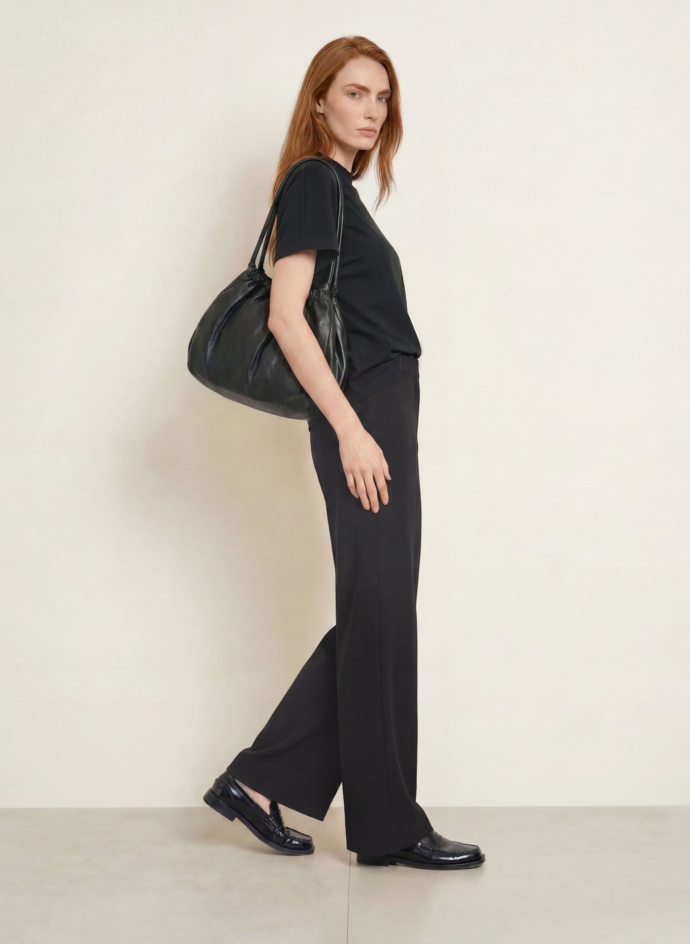 Marc O'Polo Pantaloni Marlene din jersey: NEGRU