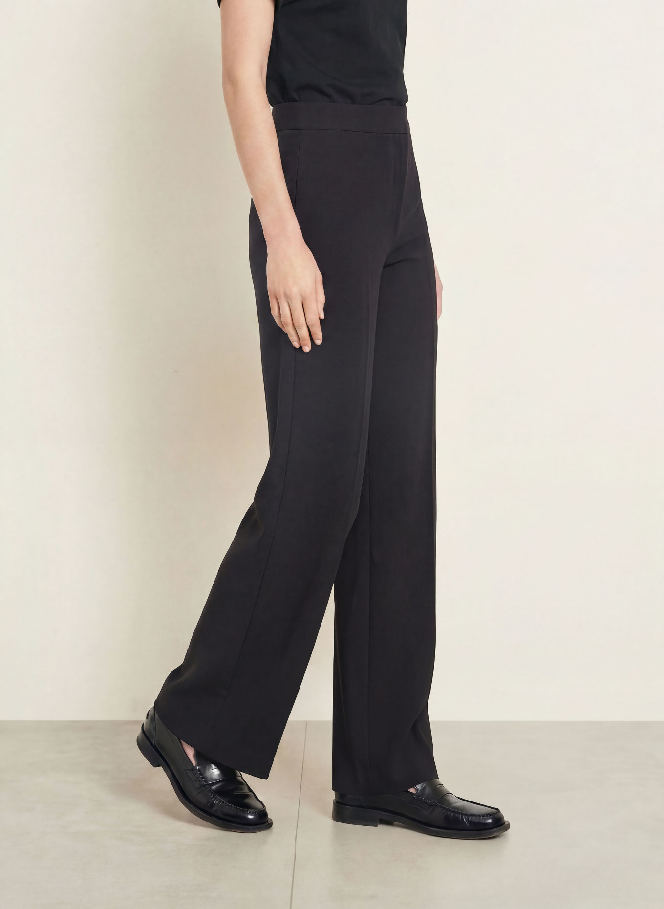 Marc O'Polo Pantaloni Marlene din jersey: NEGRU
