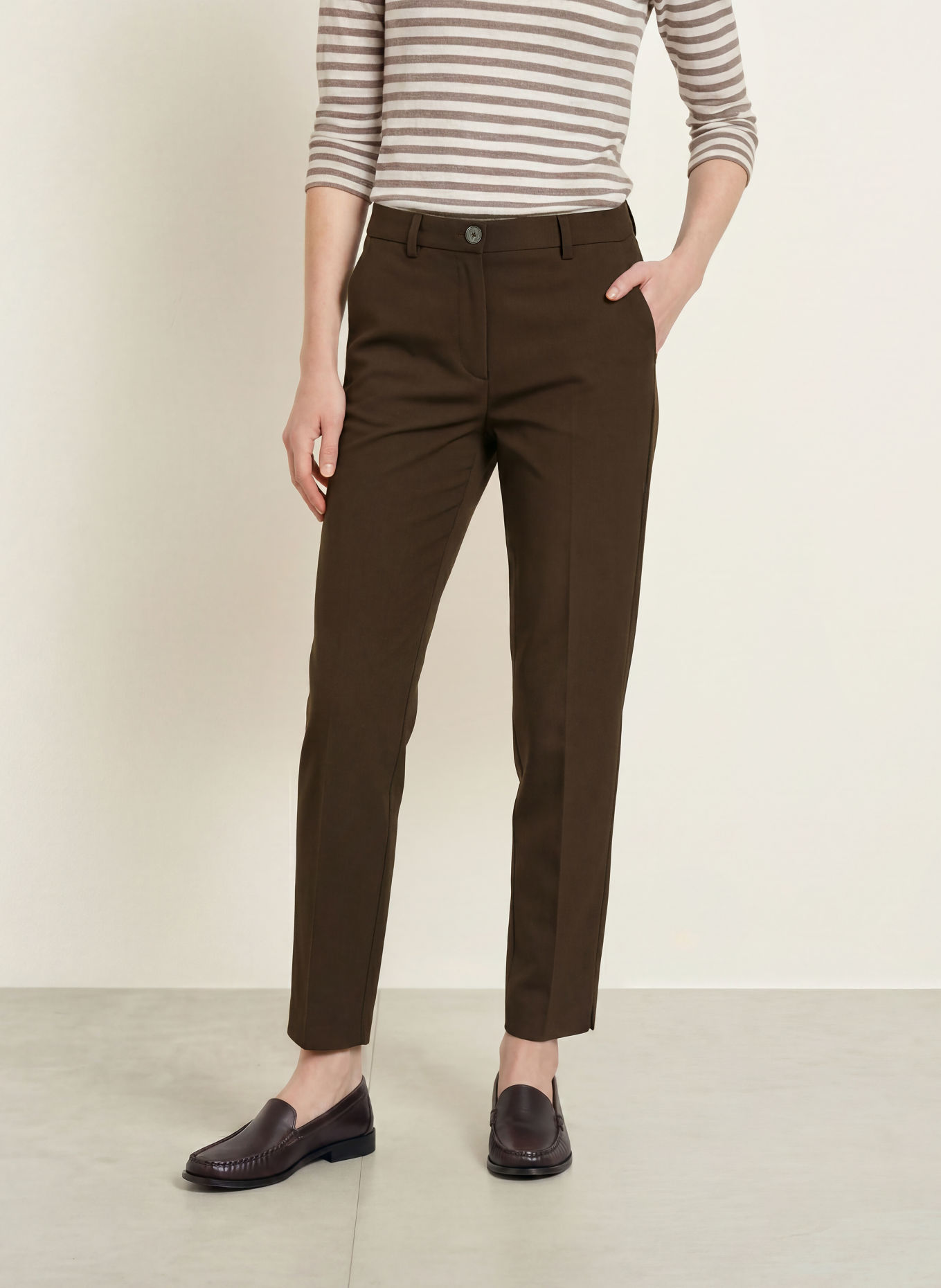 Marc O'Polo 7/8-Hose: BRAUN