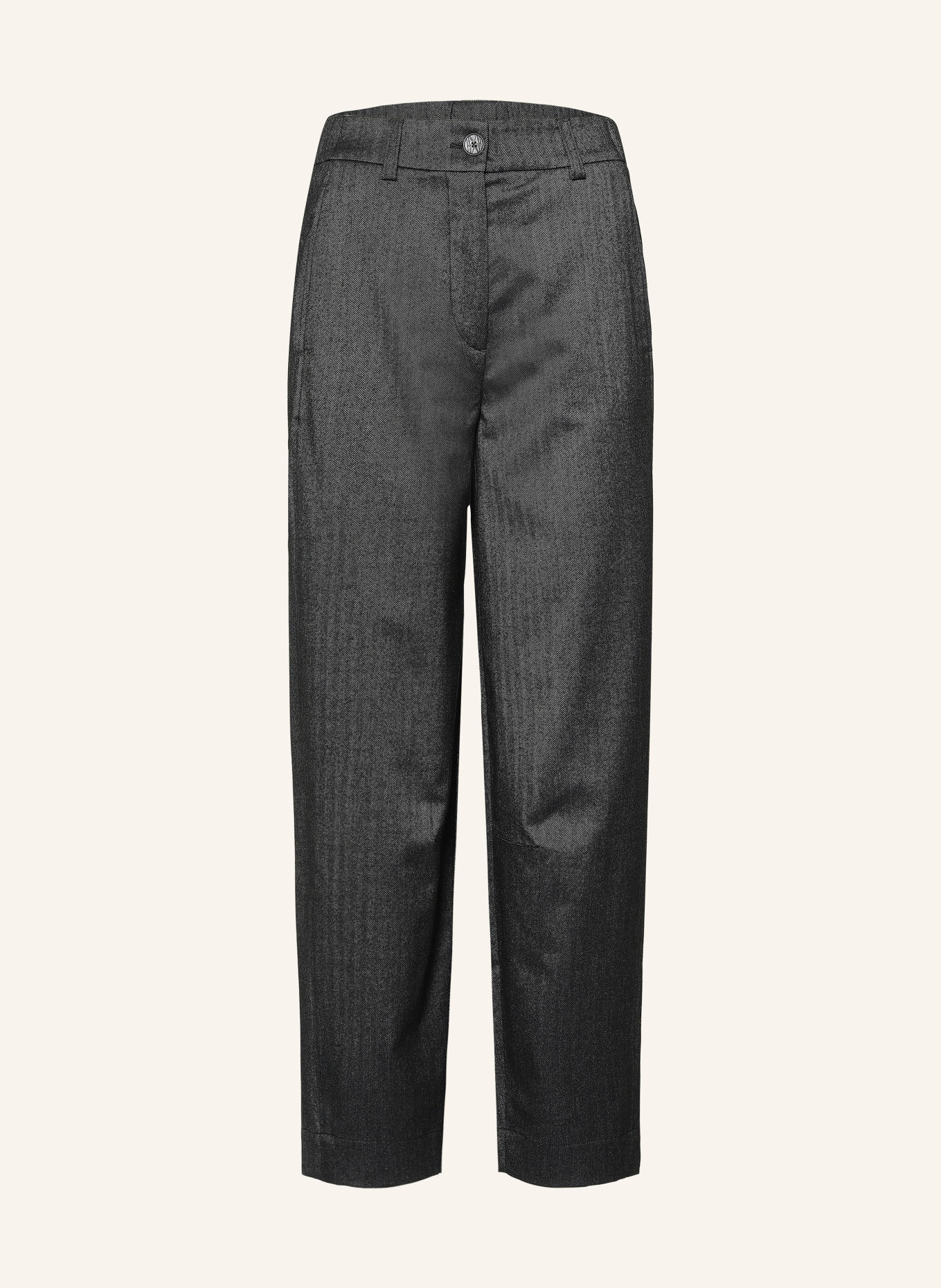 Marc O'Polo Trousers: DARK GRAY / LIGHT GRAY
