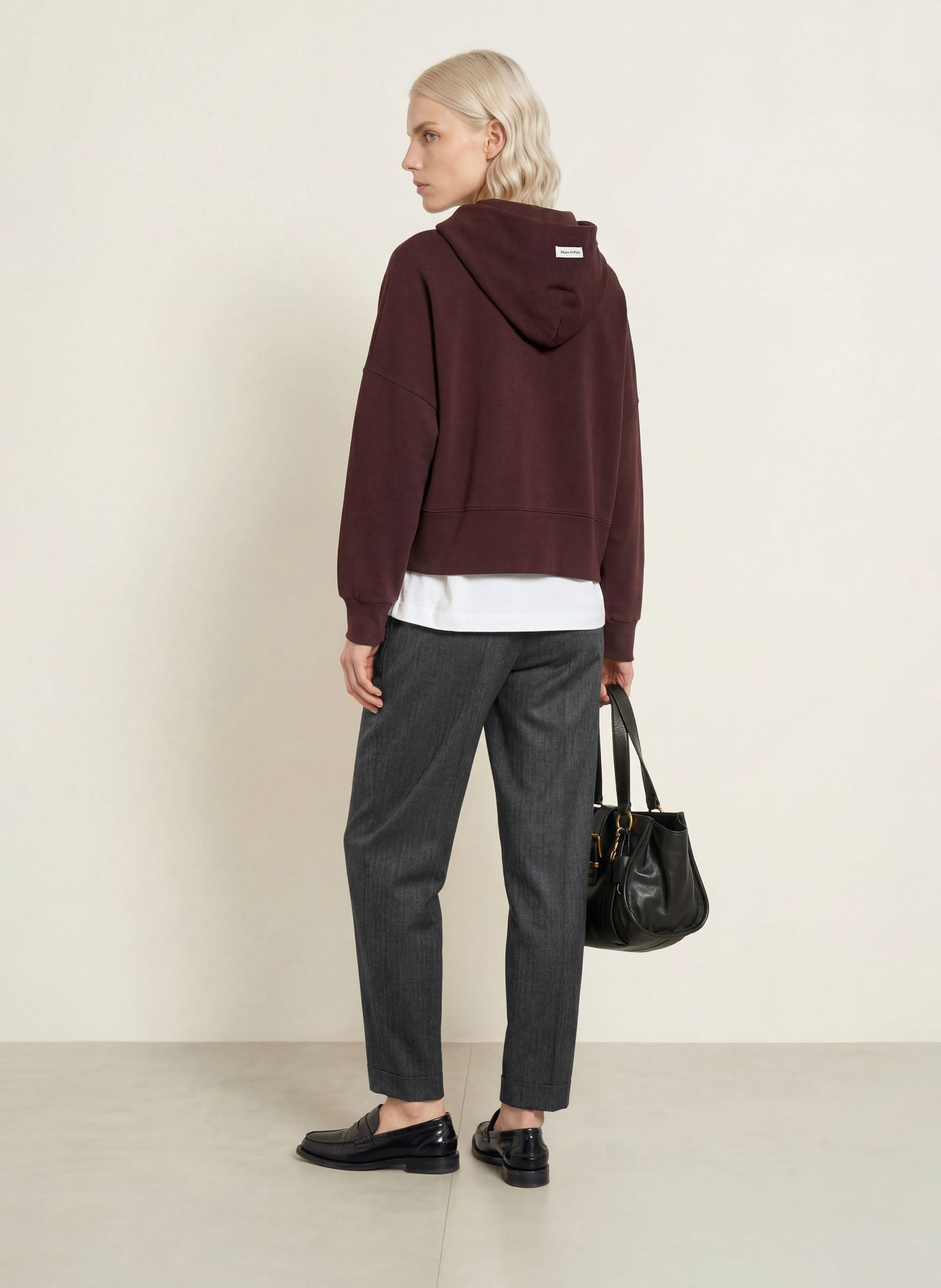 Marc O'Polo Trousers: DARK GRAY / LIGHT GRAY
