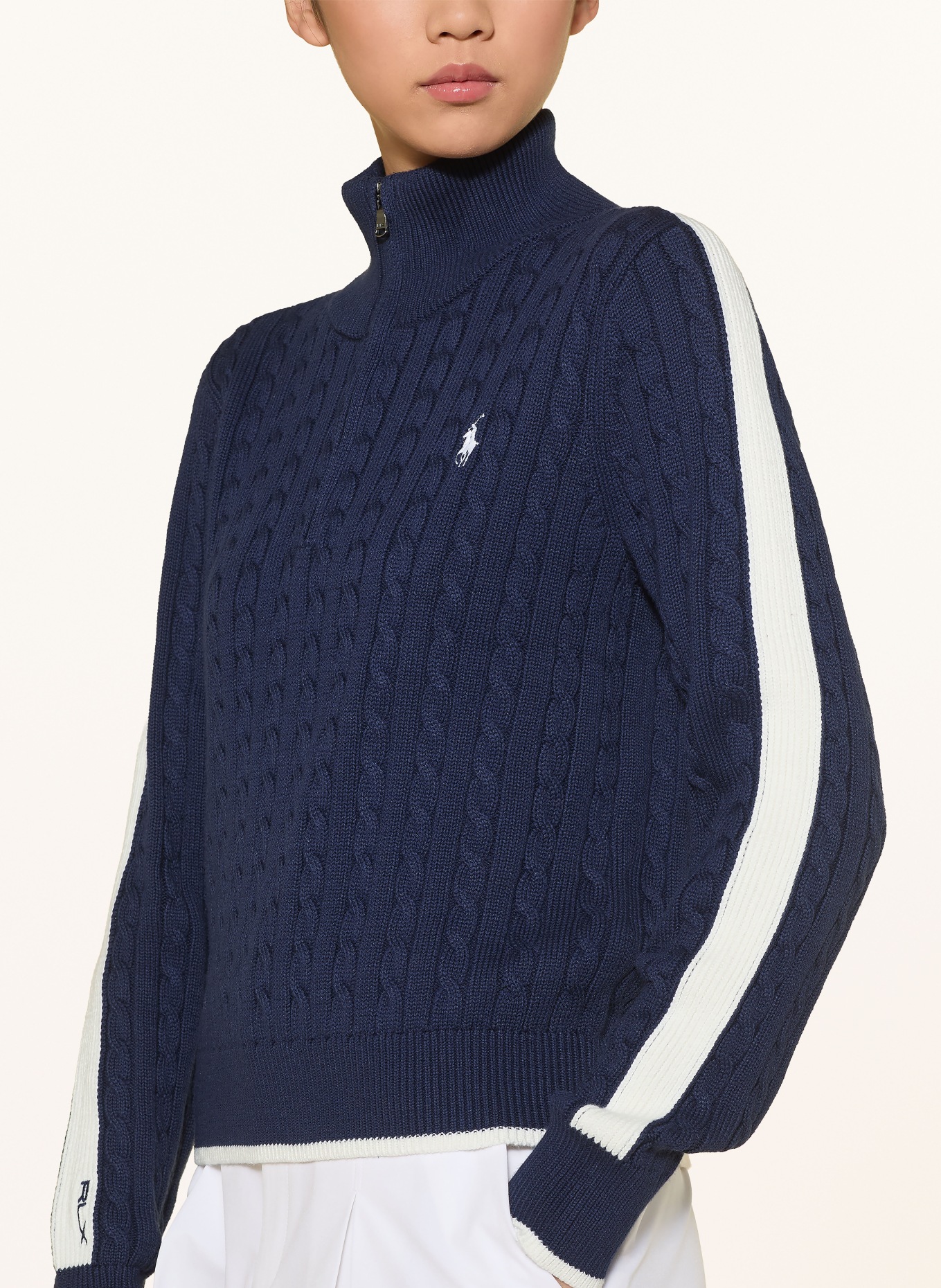 RLX RALPH LAUREN Troyer: DUNKELBLAU / WEISS