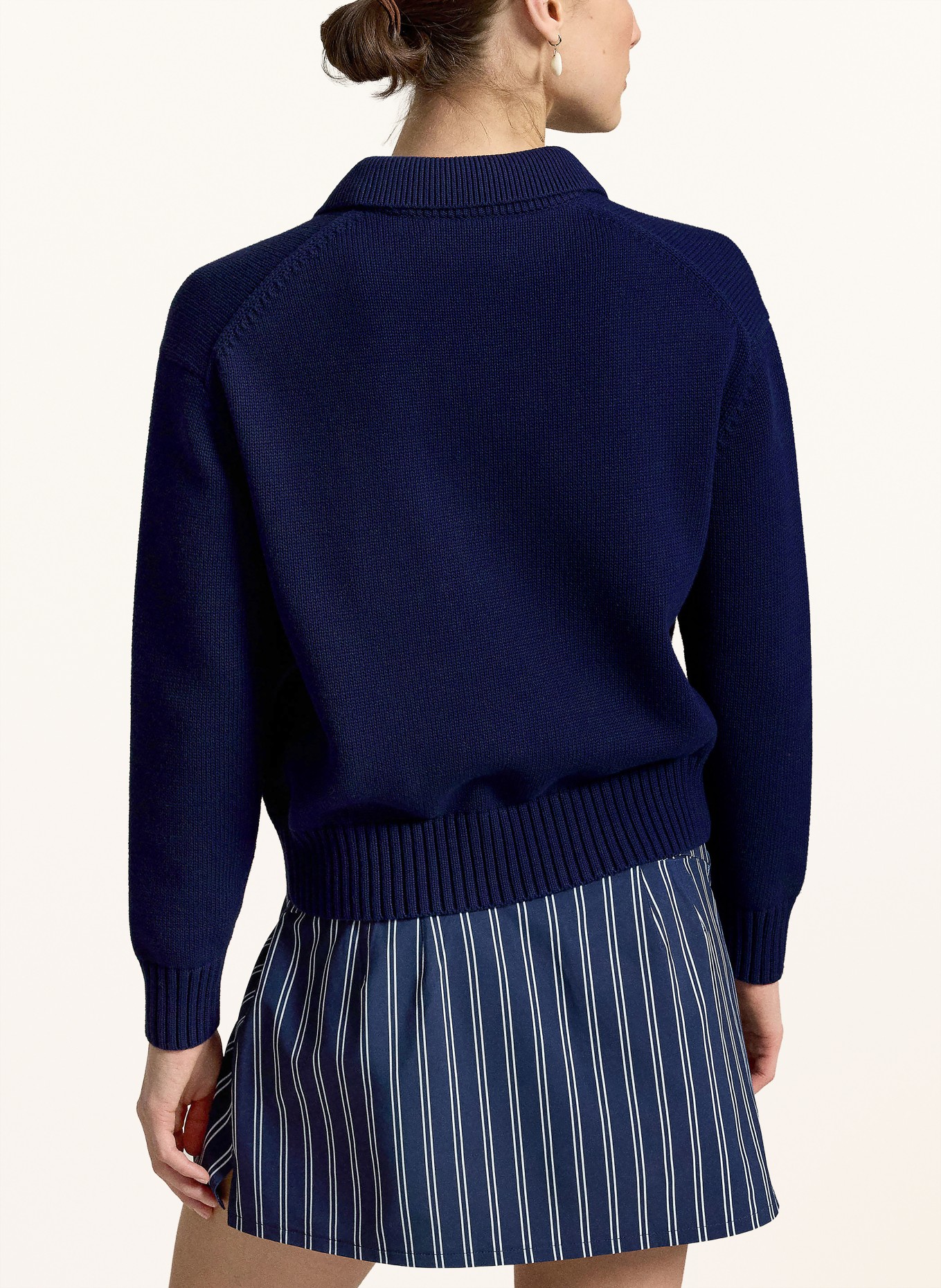 RLX RALPH LAUREN Sweater: DARK BLUE / GREEN / WHITE