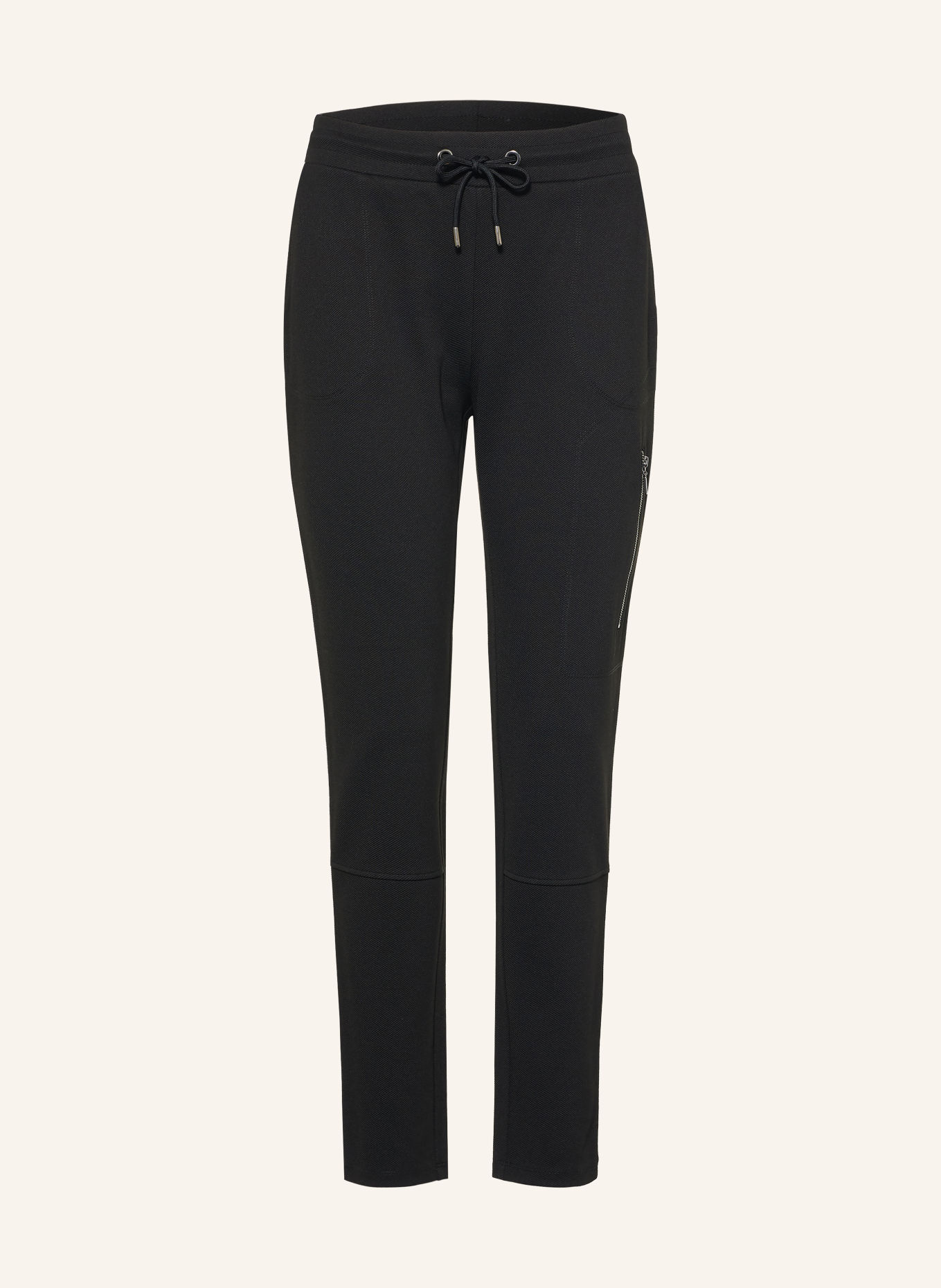 monari Broek in joggingstijl: ZWART