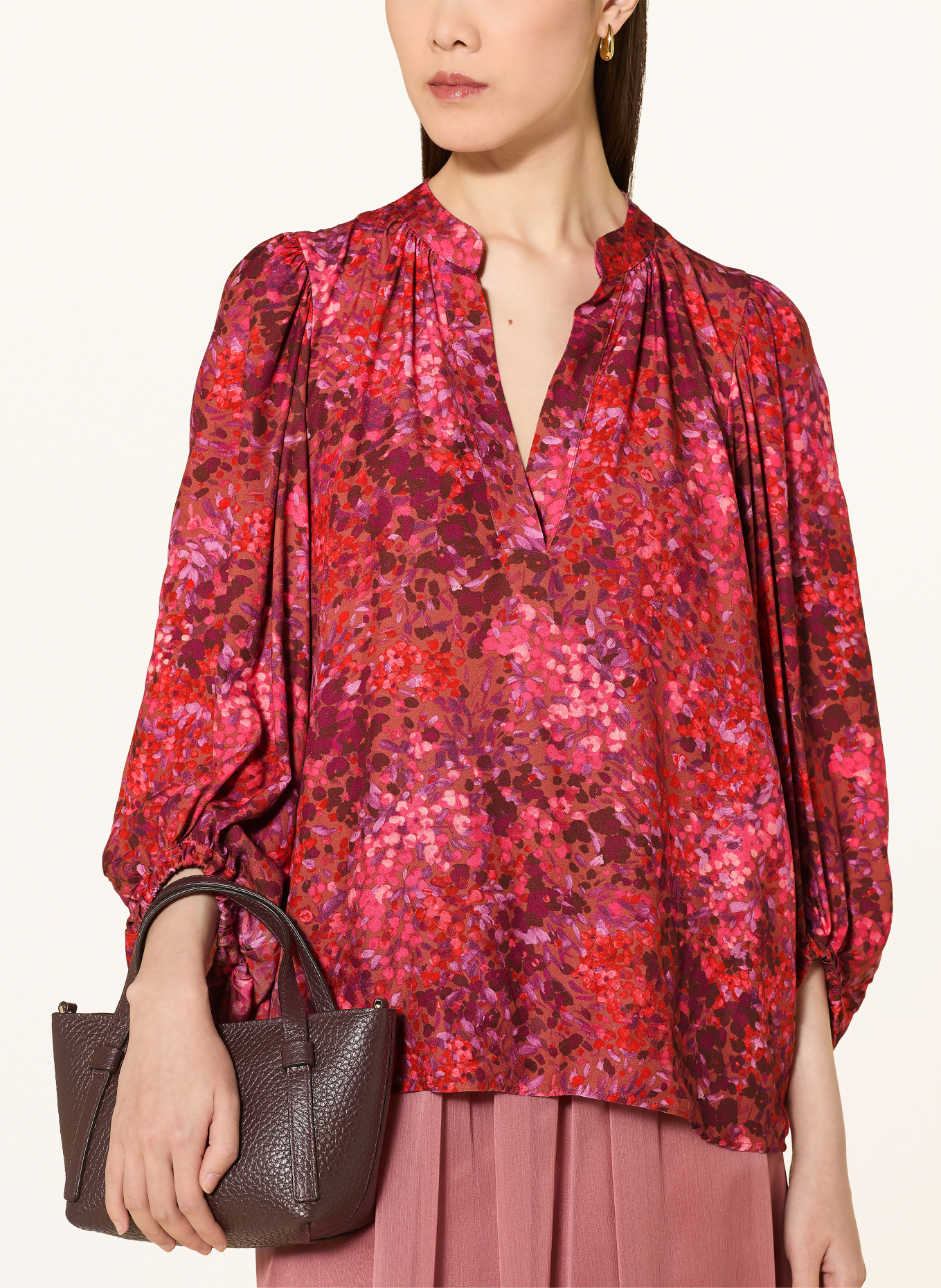 Rich & Royal Blusenshirt: ROT / BRAUN / LILA