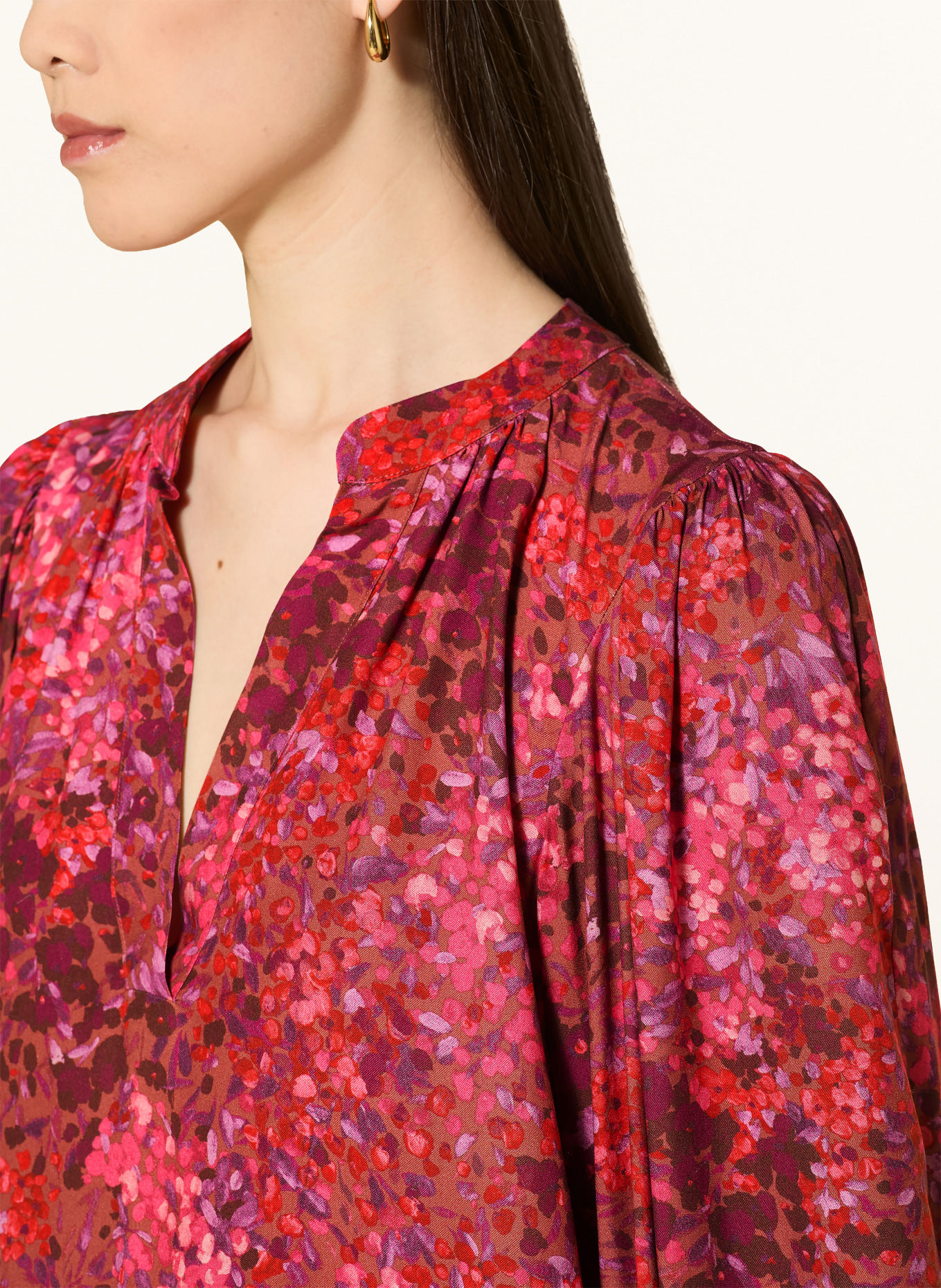 Rich & Royal Blusenshirt: ROT / BRAUN / LILA
