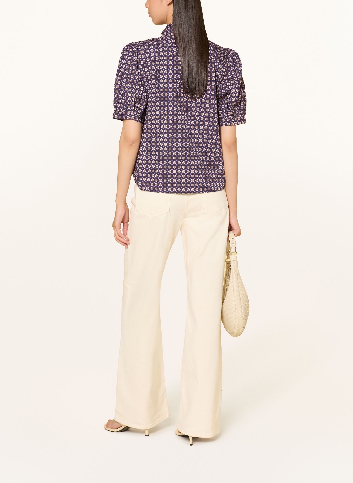 Rich & Royal Blouse with detachable bow: DARK PURPLE / LIGHT PURPLE / ORANGE