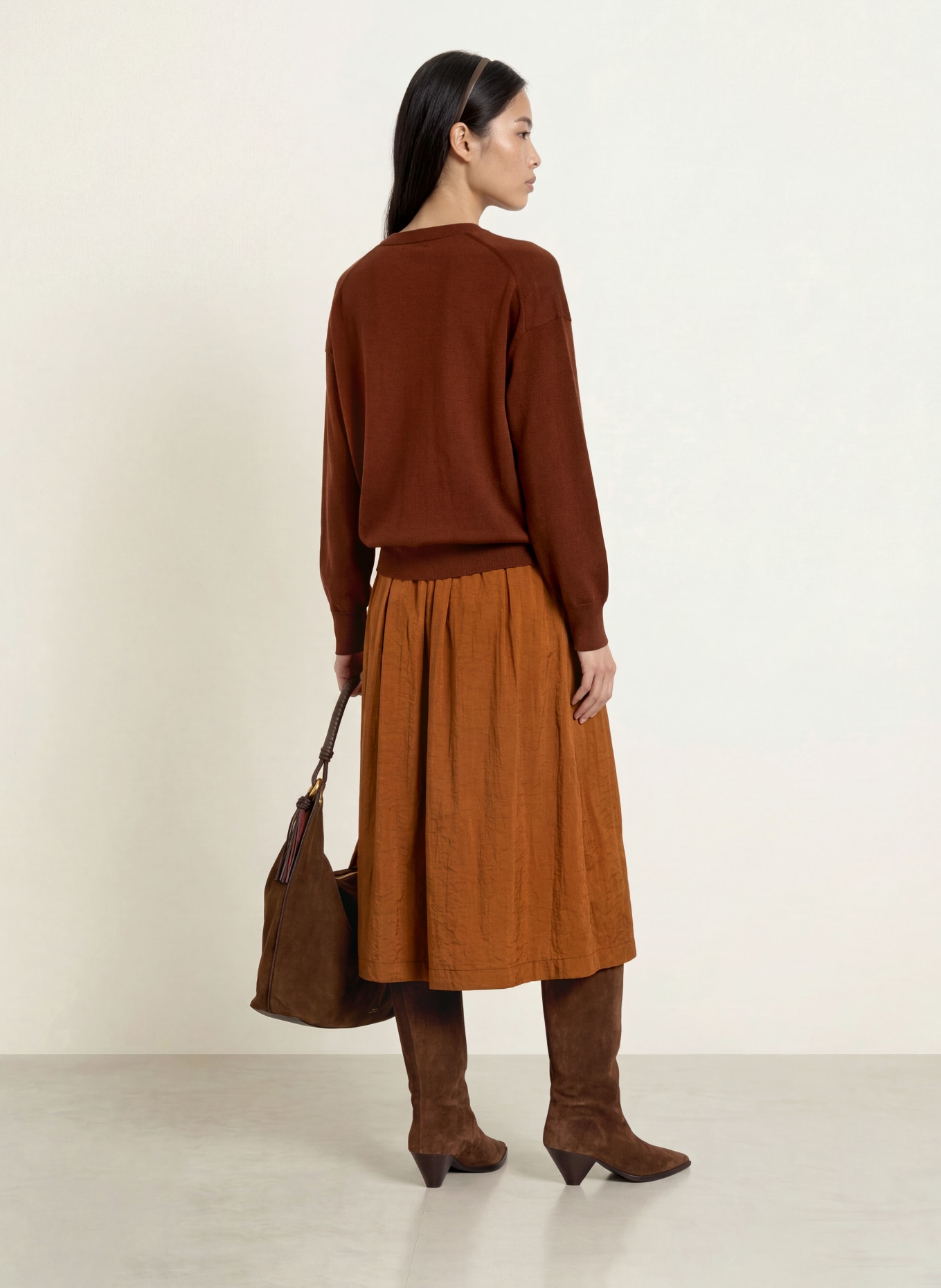 Rich & Royal Skirt: COGNAC