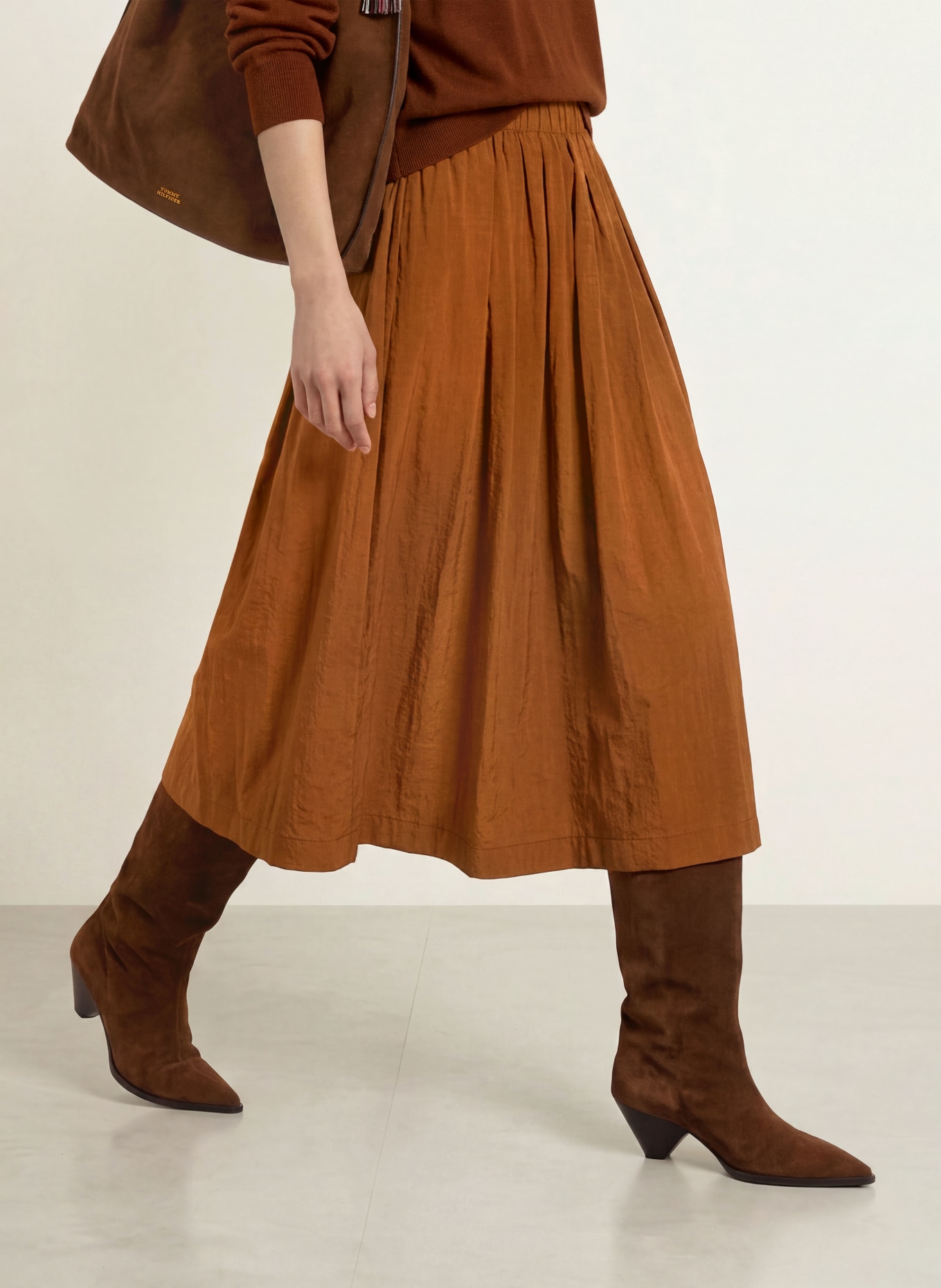 Rich & Royal Skirt: COGNAC
