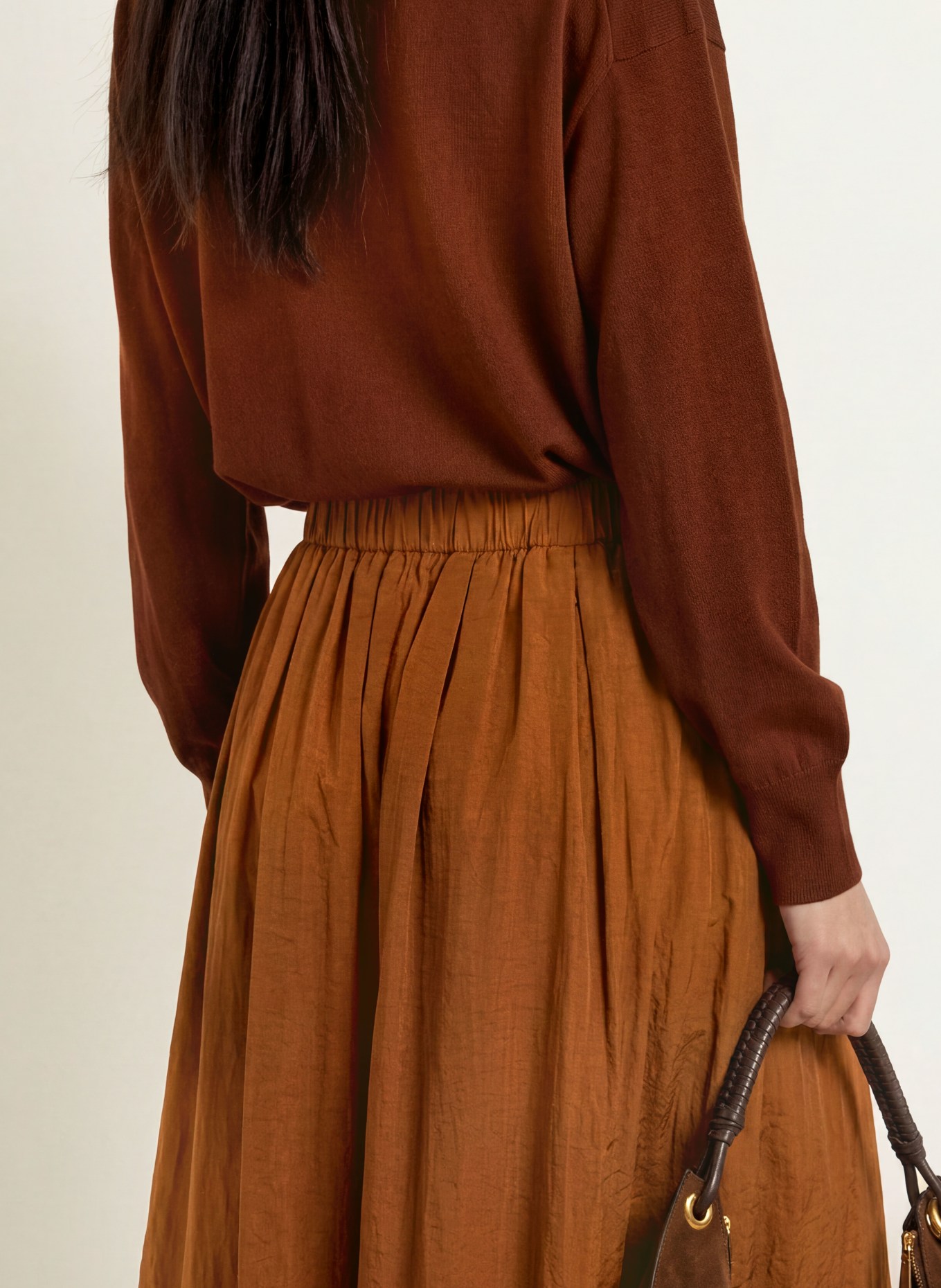Rich & Royal Skirt: COGNAC