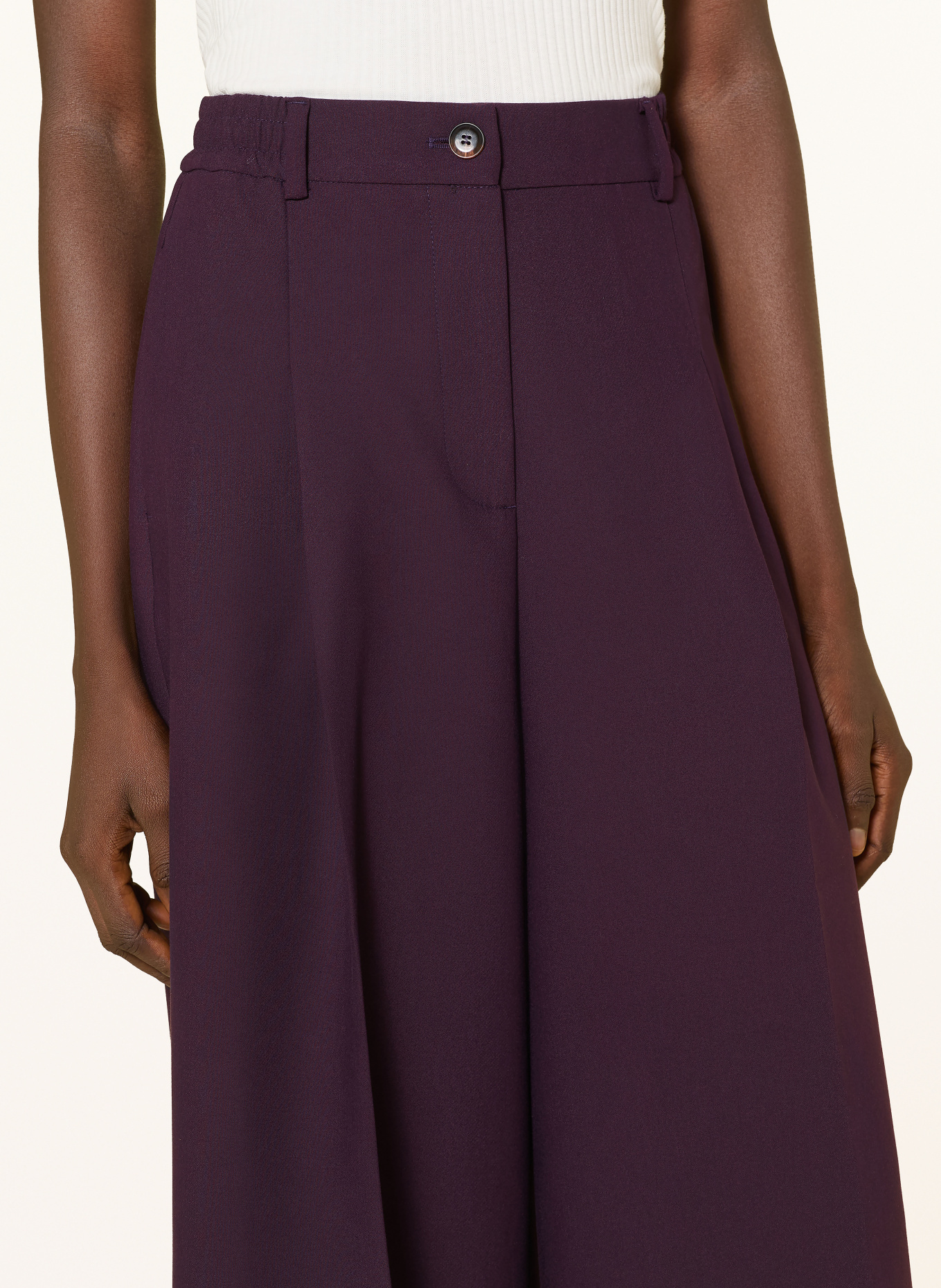 Rich & Royal Pantalon style jupe-culotte: LILAS FONCÉ