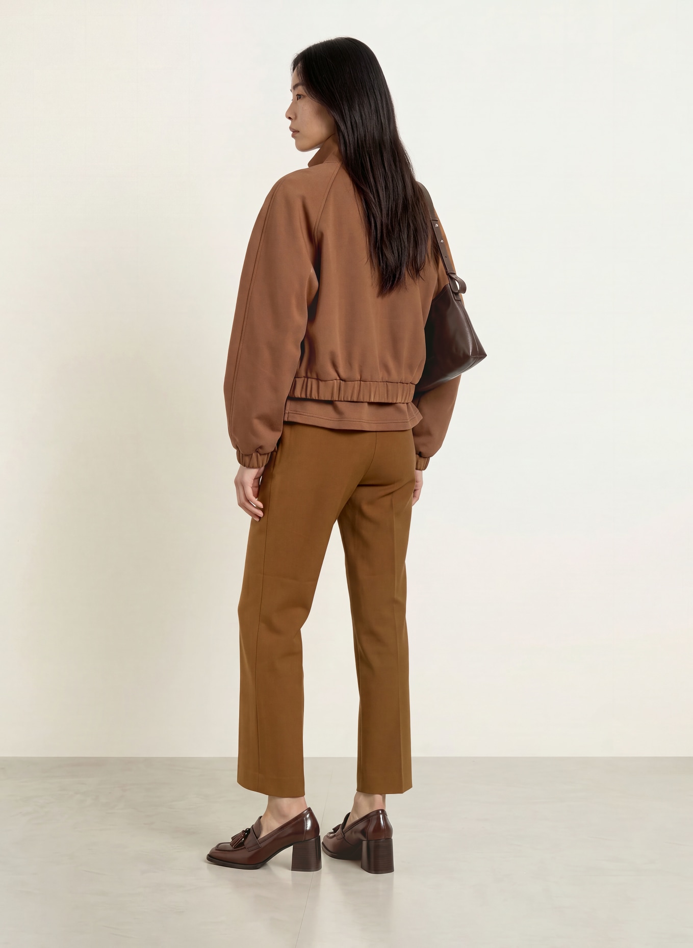 Rich & Royal Pantalon 7/8: MARRON CLAIR