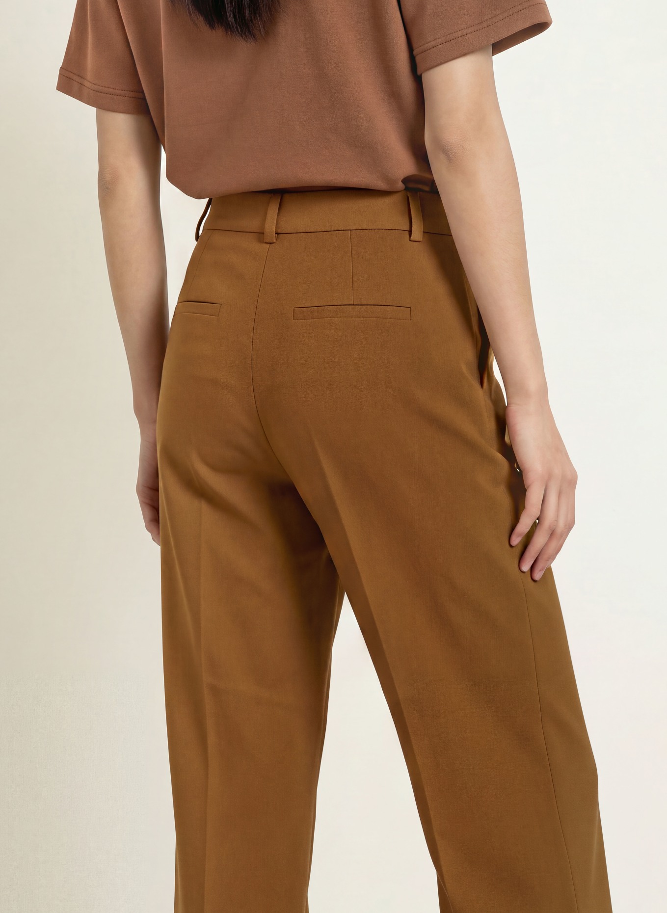 Rich & Royal Pantalon 7/8: MARRON CLAIR