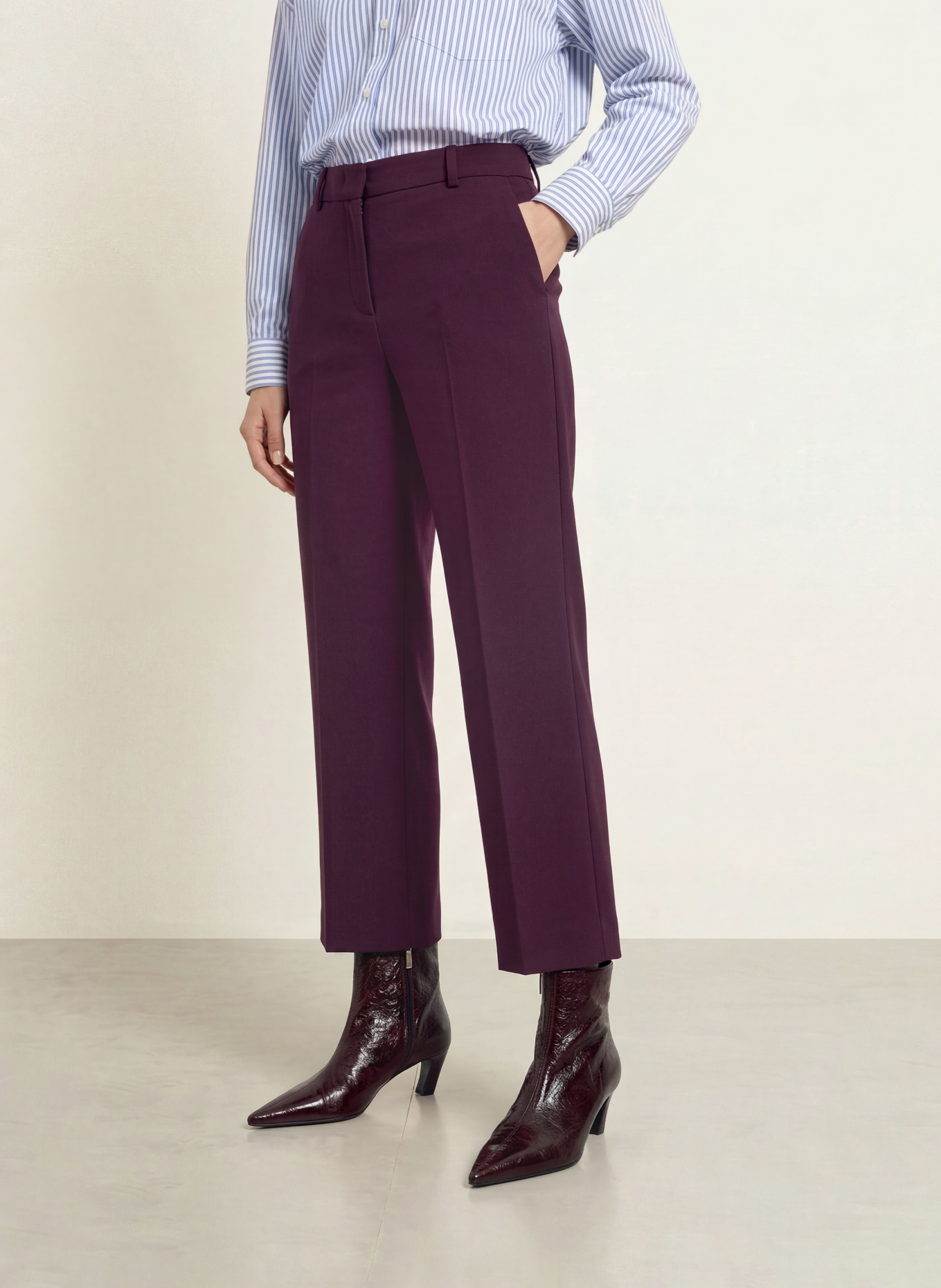 Rich & Royal Pantalon 7/8: LILAS FONCÉ