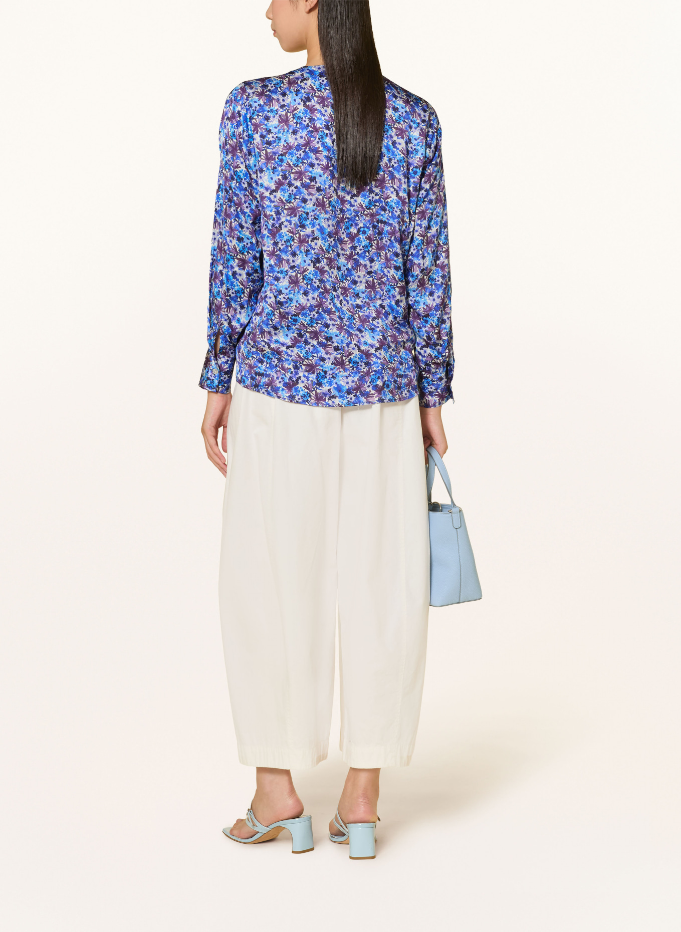 Rich & Royal Blouse: BLUE / PURPLE / WHITE