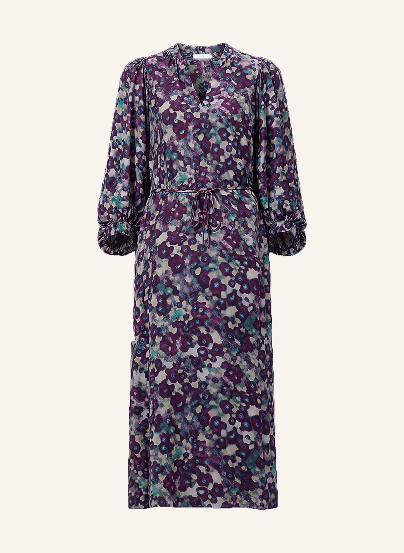 Rich & Royal Dress: DARK PURPLE / ECRU / TEAL