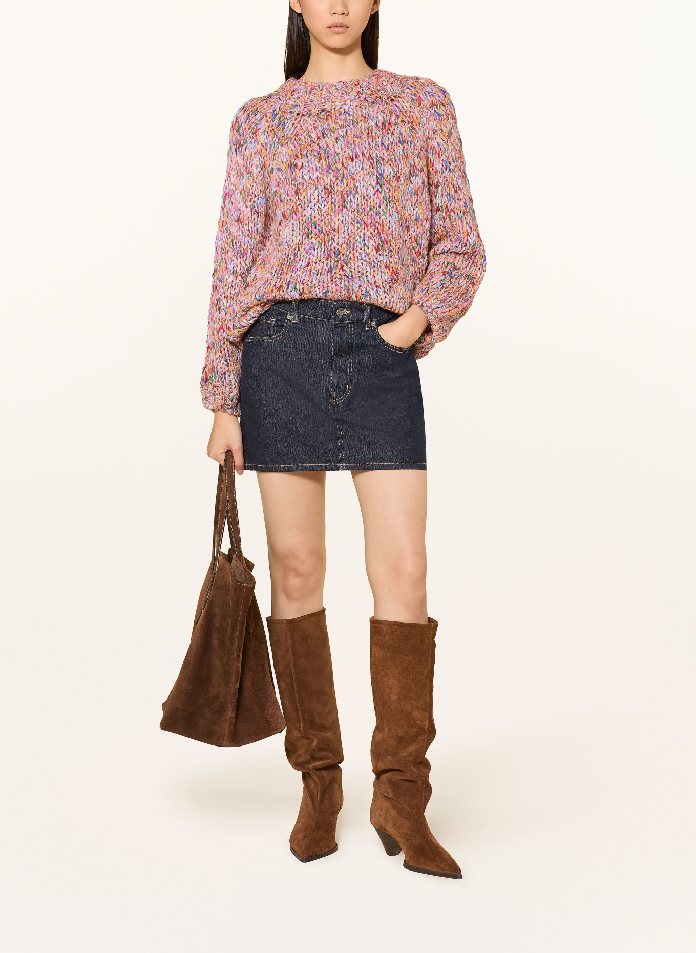 Rich & Royal Sweater: PINK / YELLOW / LIGHT BLUE