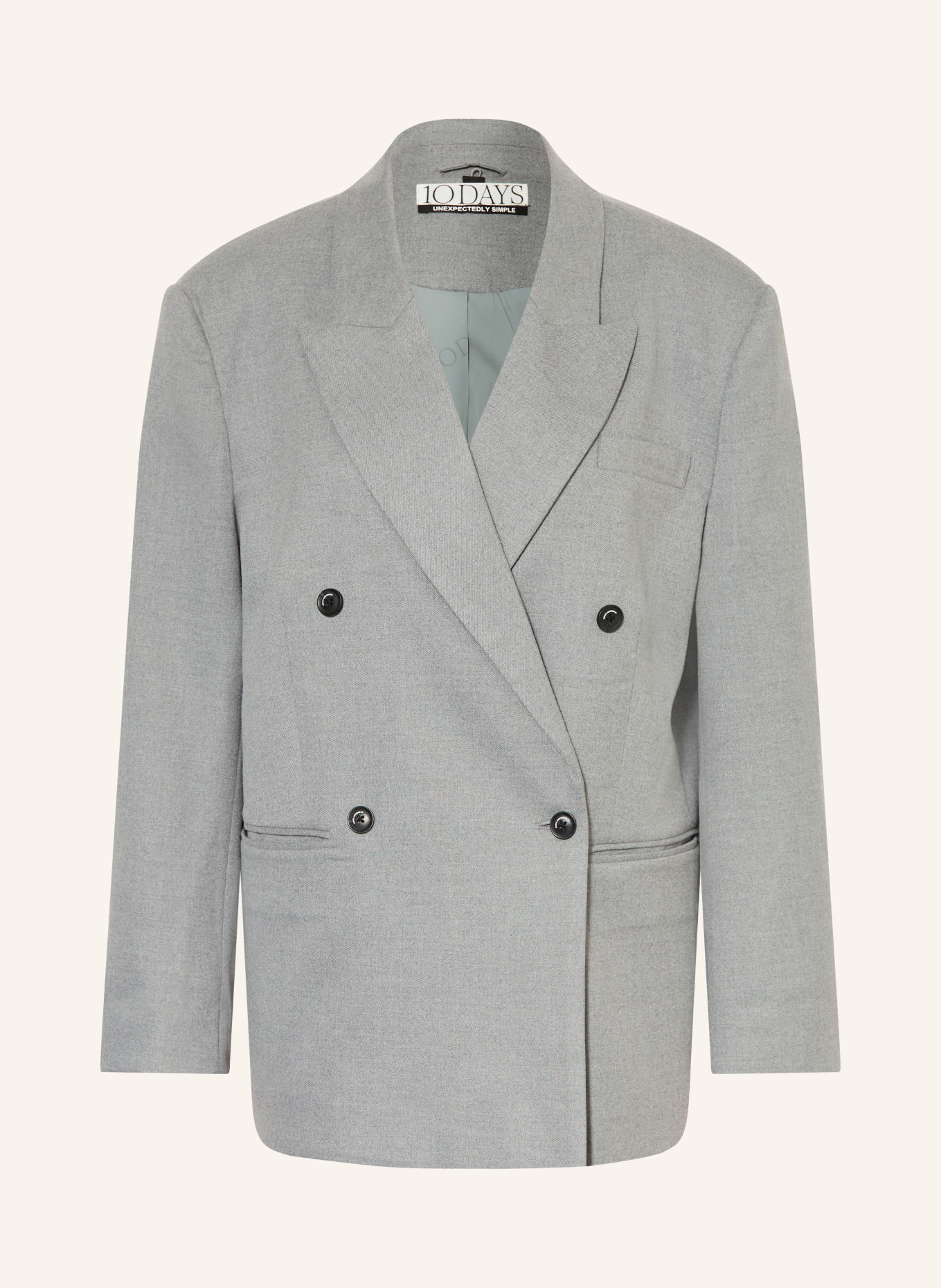 10DAYS Blazer PROUD: LICHTGRIJS