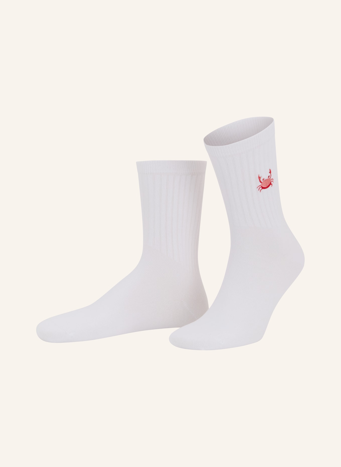 NBDC MRS KRABS Socks: WHITE / LIGHT RED / RED
