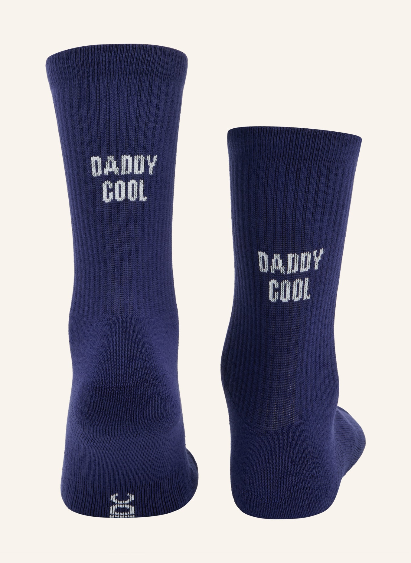 NBDC Sokken DADDY COOL: DONKERBLAUW / WIT