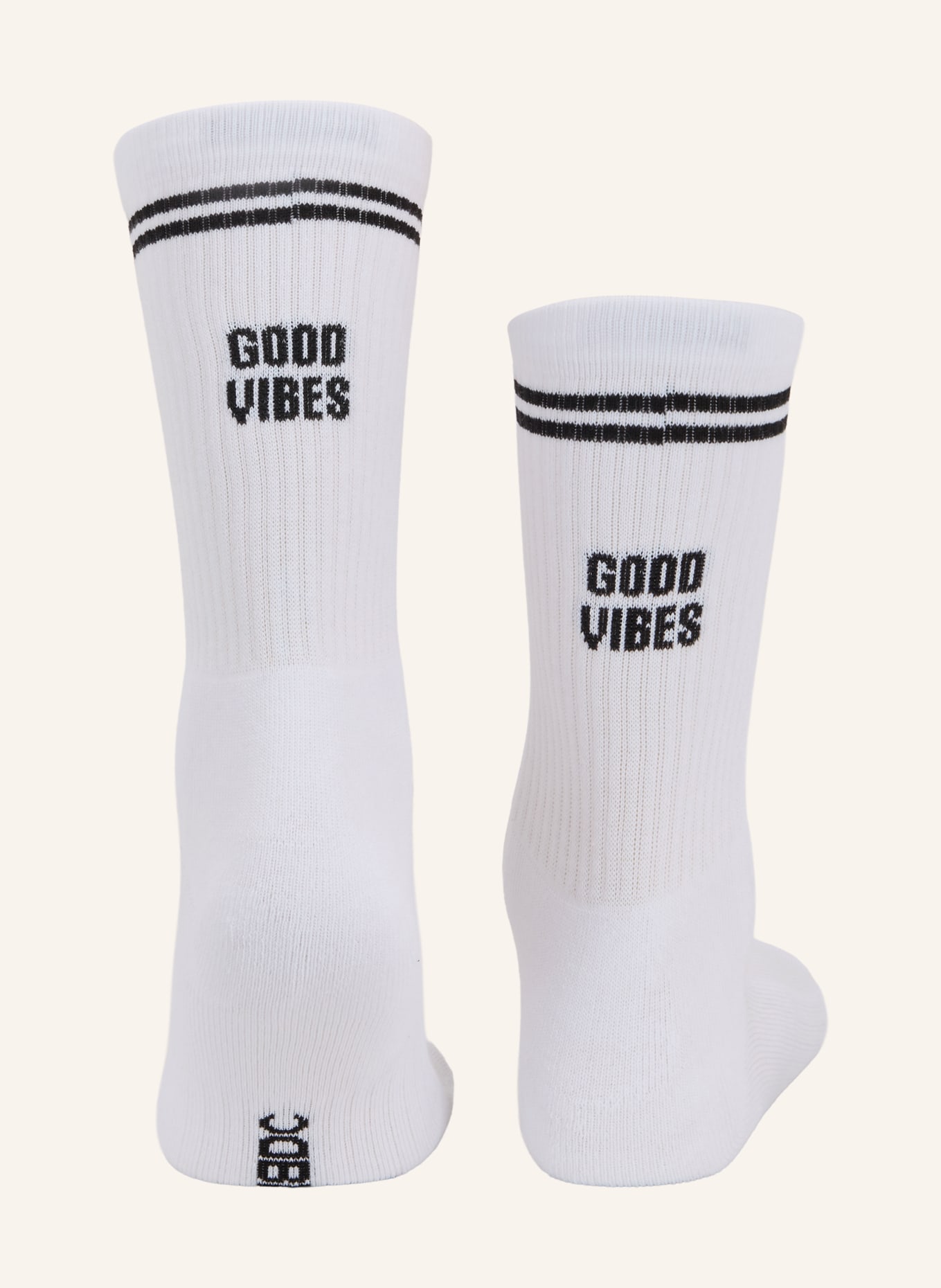 NBDC GOOD VIBES Socks: WHITE / BLACK