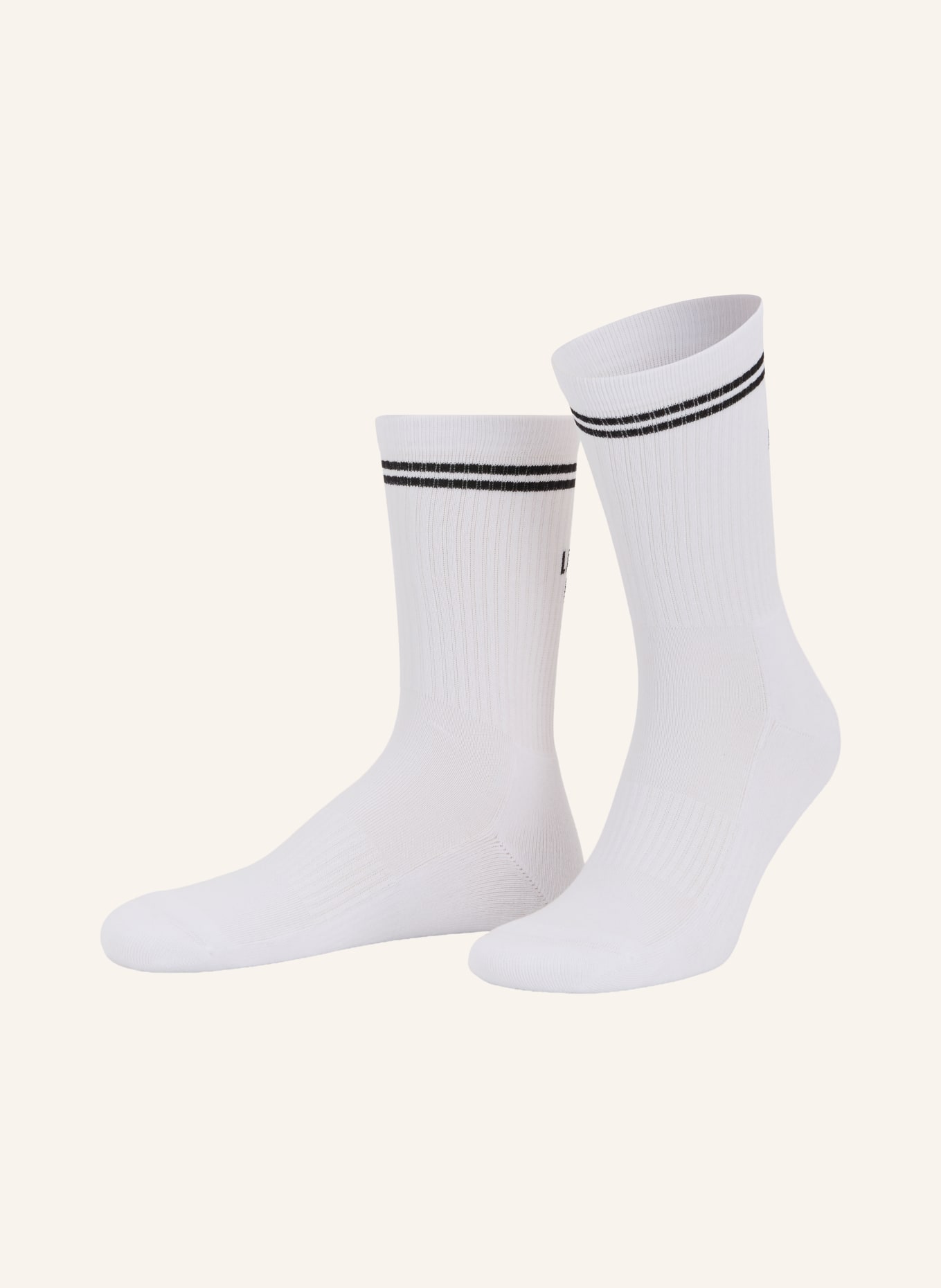 NBDC Socks: LATE BUT GREAT RETRO: WHITE / BLACK