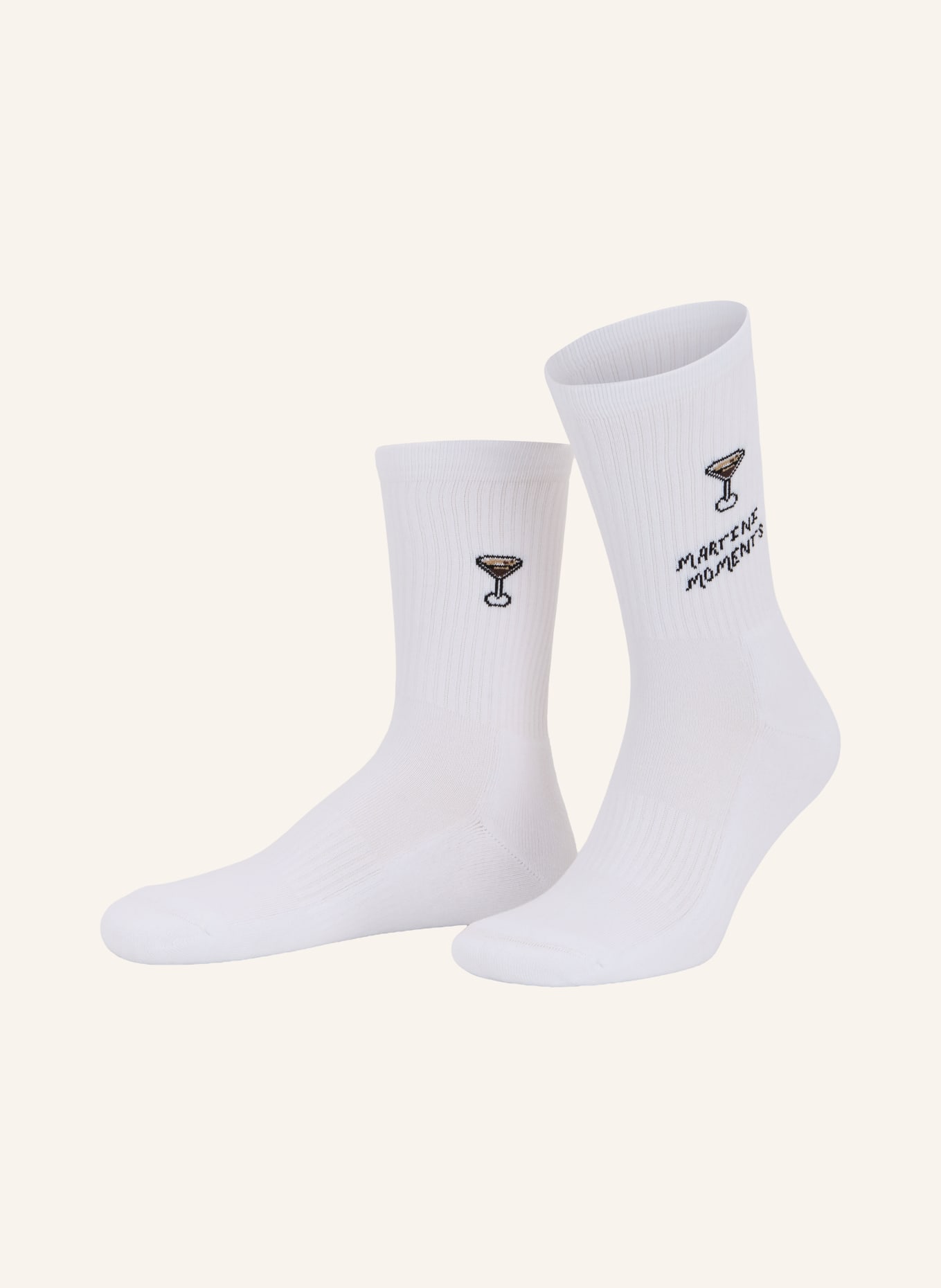 NBDC MARTINI MOMENTS Socks: WHITE / BROWN / BLACK