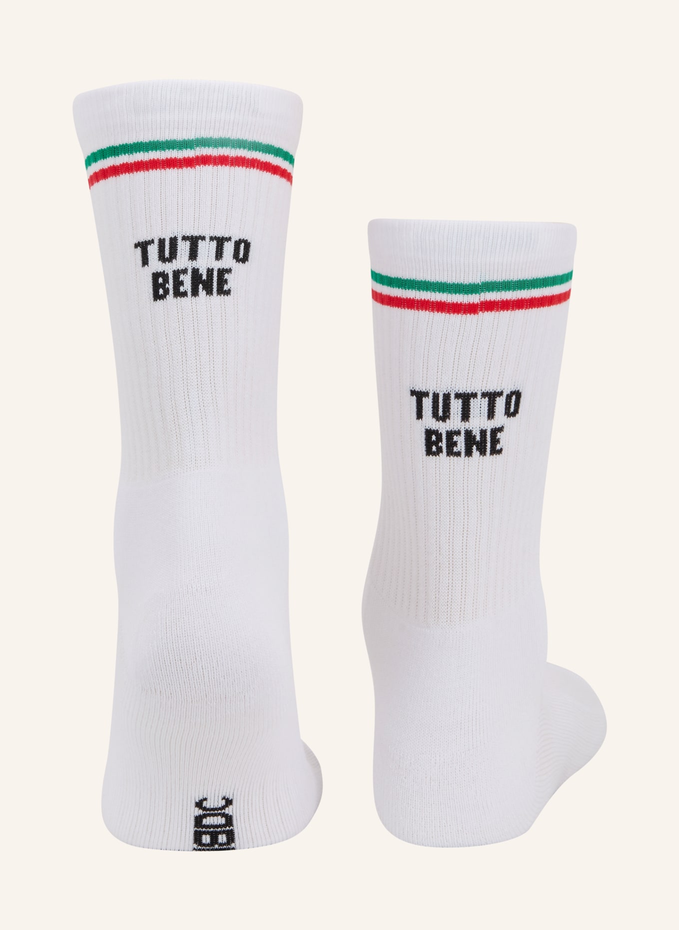 NBDC TUTTO BENE Socks: WHITE / RED / GREEN