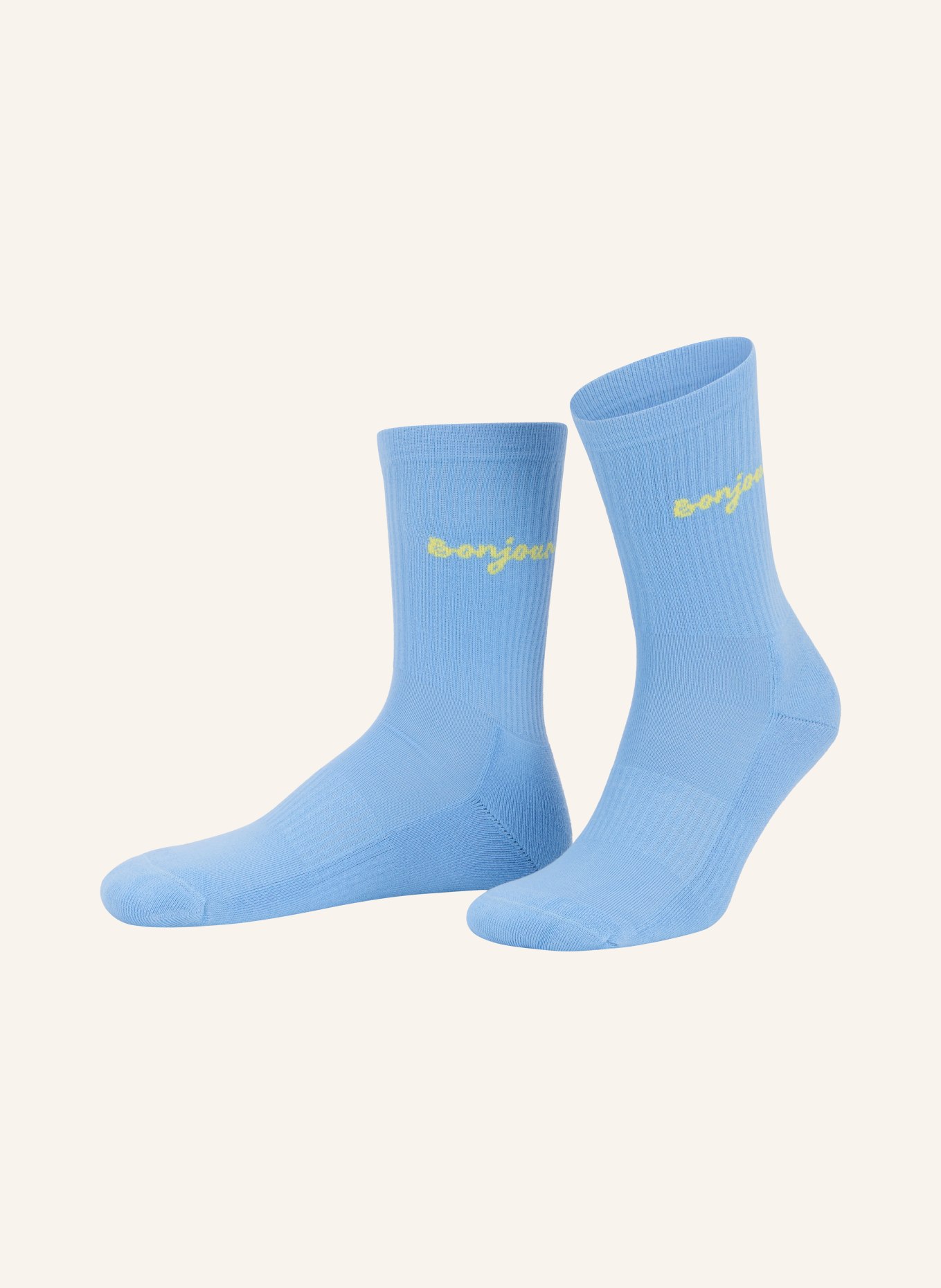 NBDC BONJOUR Socks: LIGHT BLUE / LIGHT YELLOW