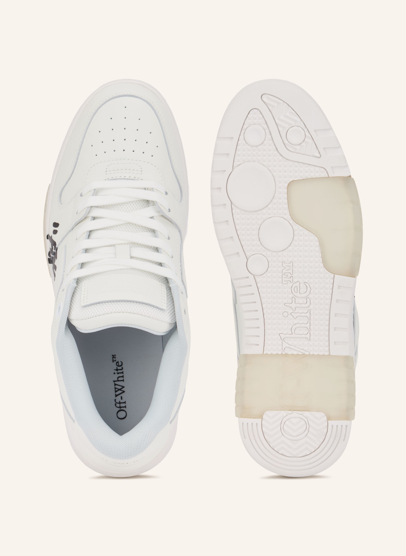 Off-White Sneaker OUT OF OFFICE FOR WALKING: WEISS / SCHWARZ