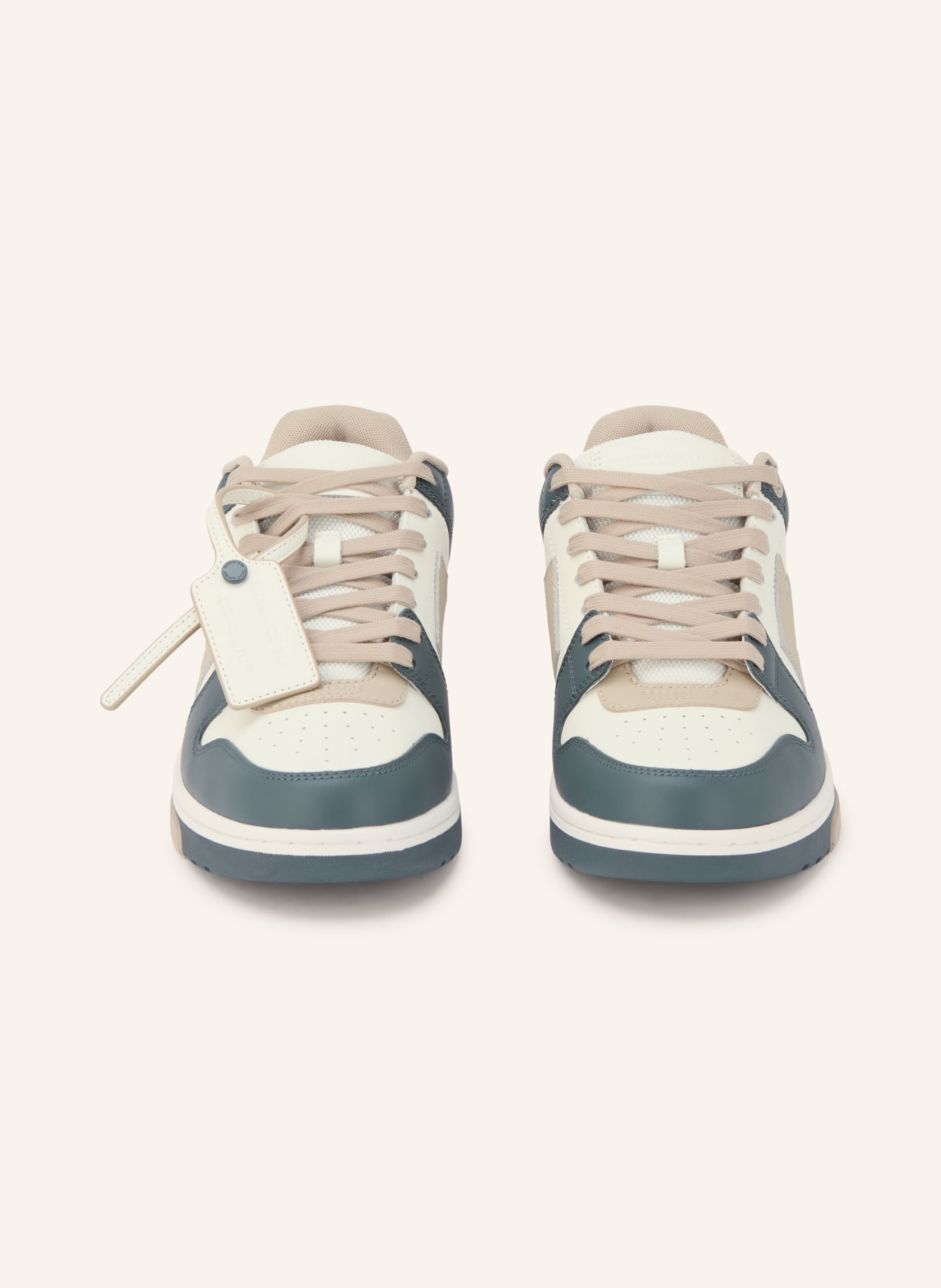 Off-White Sneaker OUT OFF OFFICE: PETROL / BEIGE / CREME