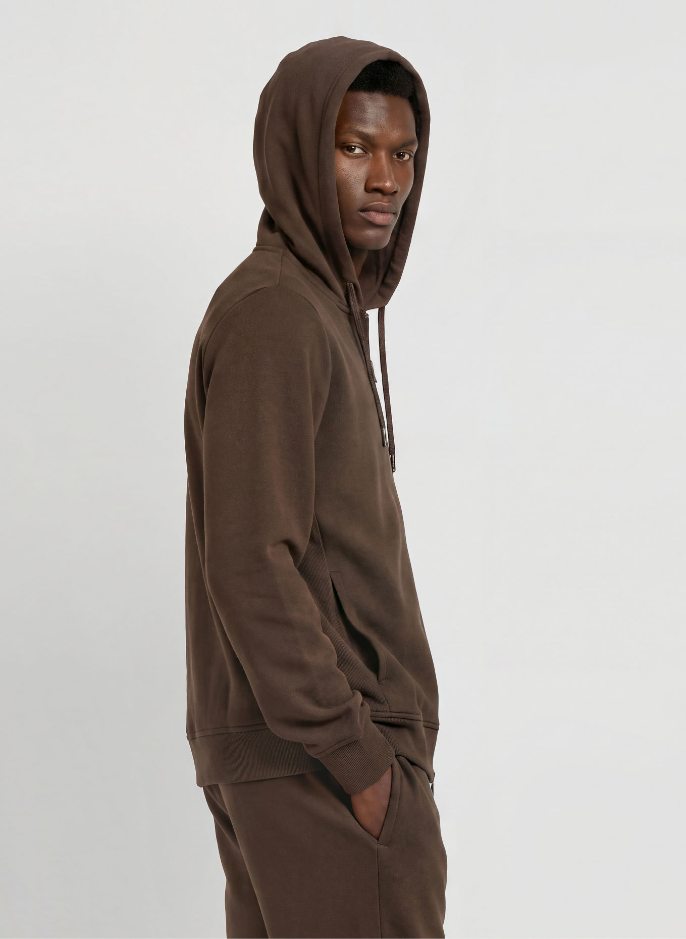 EA7 EMPORIO ARMANI Sweat zippé: MARRON