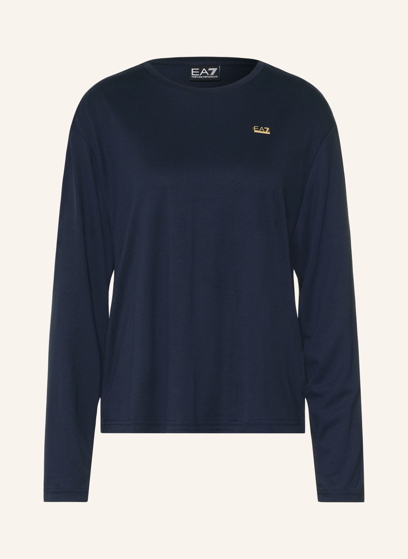EA7 EMPORIO ARMANI Longsleeve TRAIN CORE: DONKERBLAUW