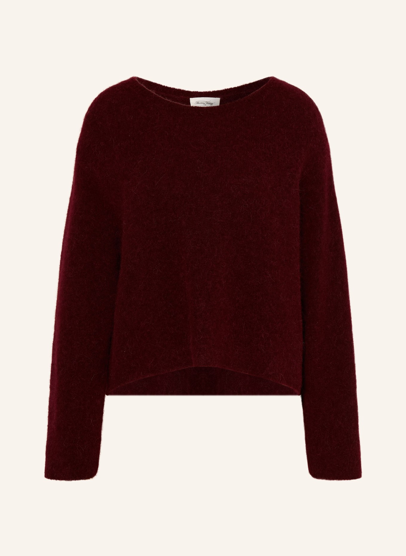 American Vintage Pulover VITOW din alpaca: ROȘU ÎNCHIS